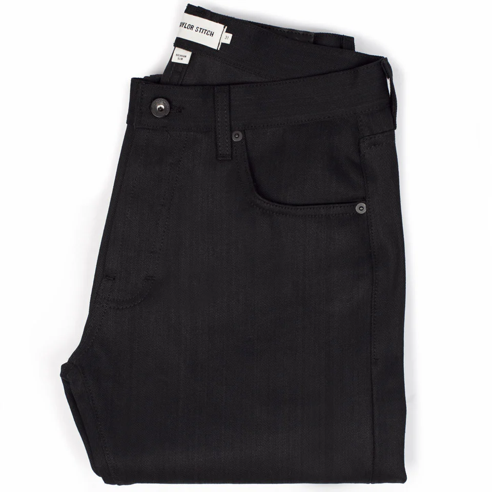 The Slim Jean in Shuttle Loomed Italian Selvage Black Denim - Image 3