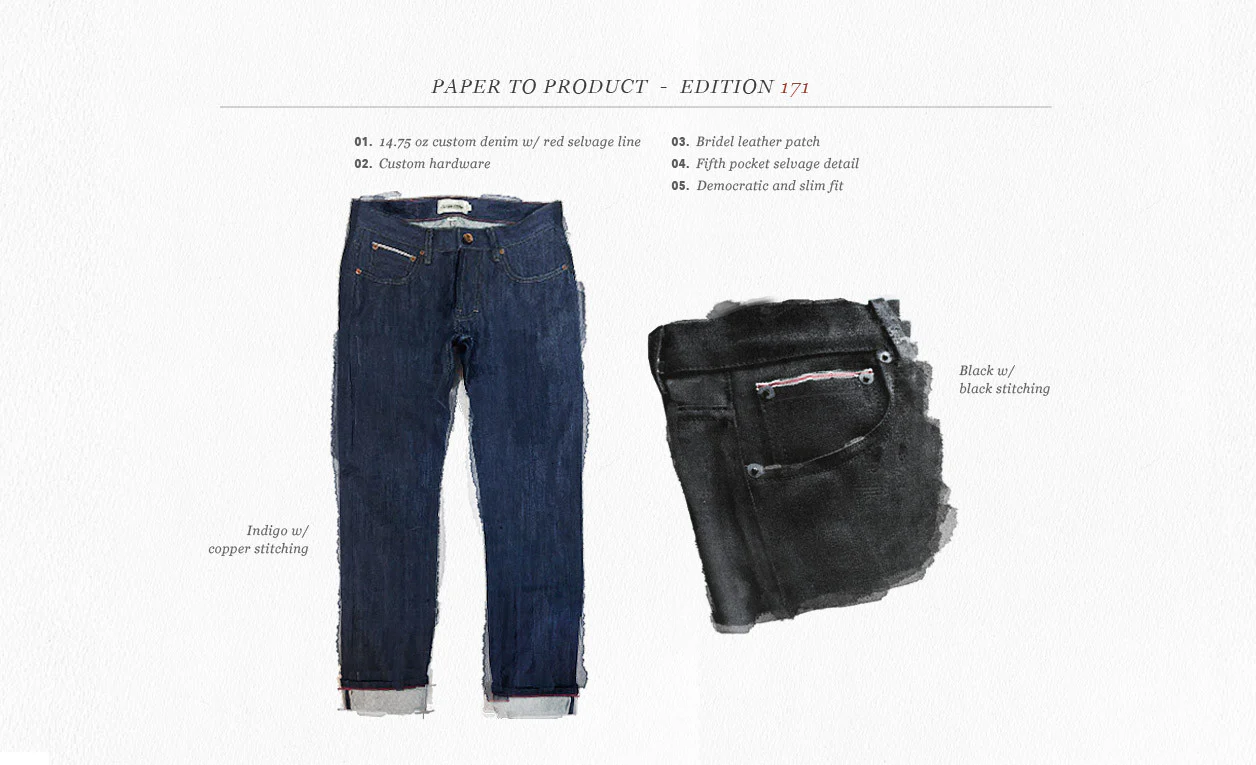 The Slim Jean in Shuttle Loomed Italian Selvage Black Denim - Image 8