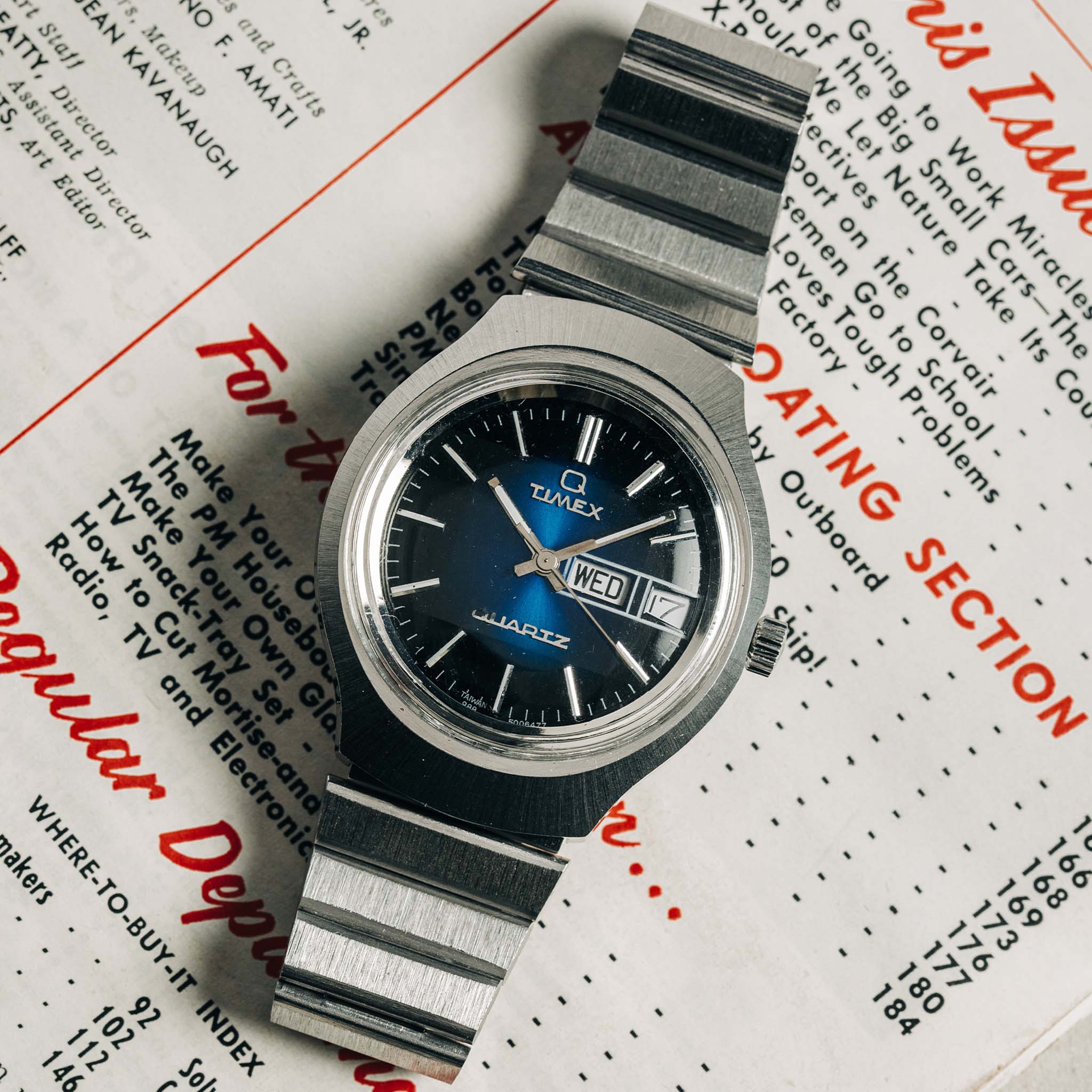 1977 Timex Blue Dial Q Quartz - Image 2