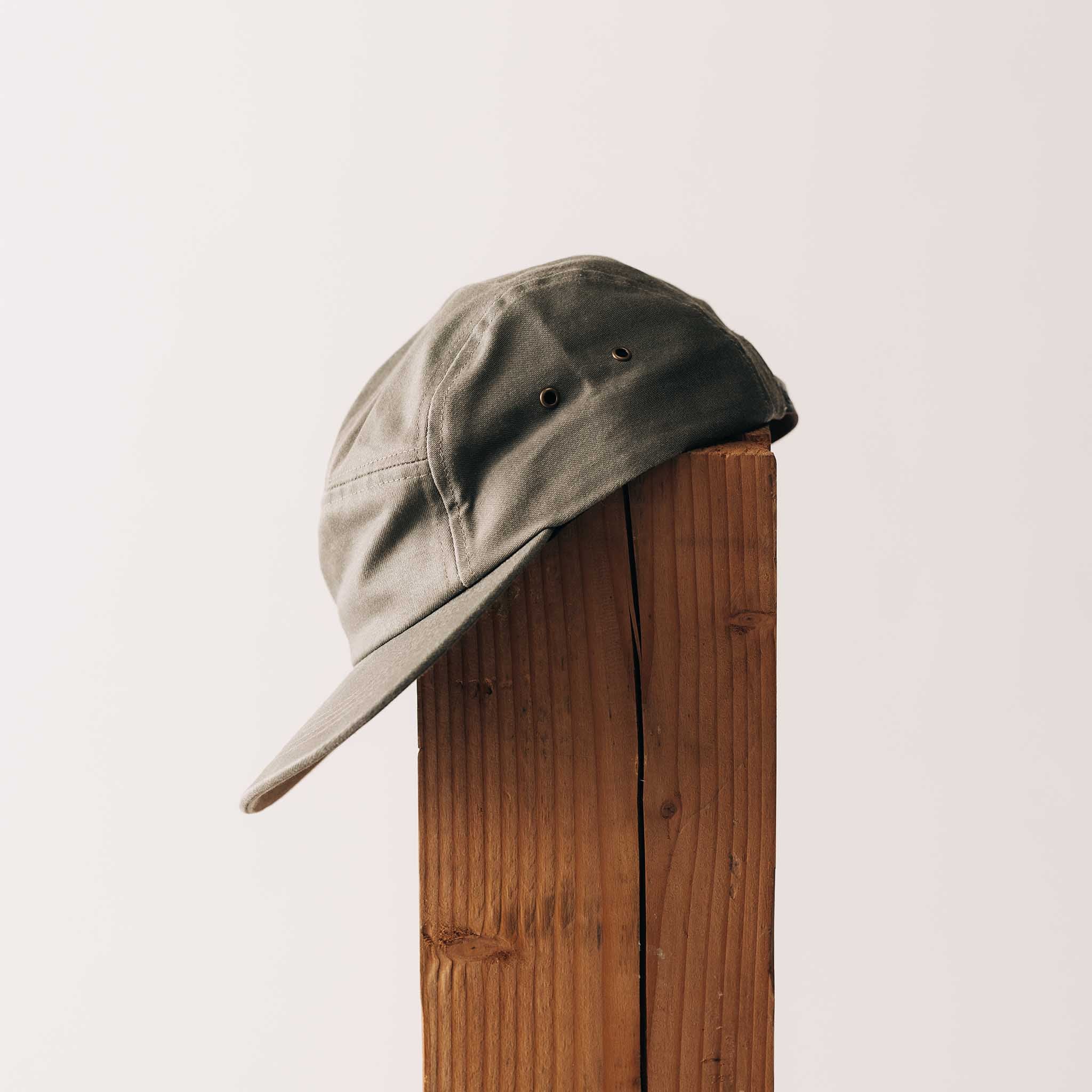 The 5-Panel Cap in Field Olive Reverse Sateen - Image 4