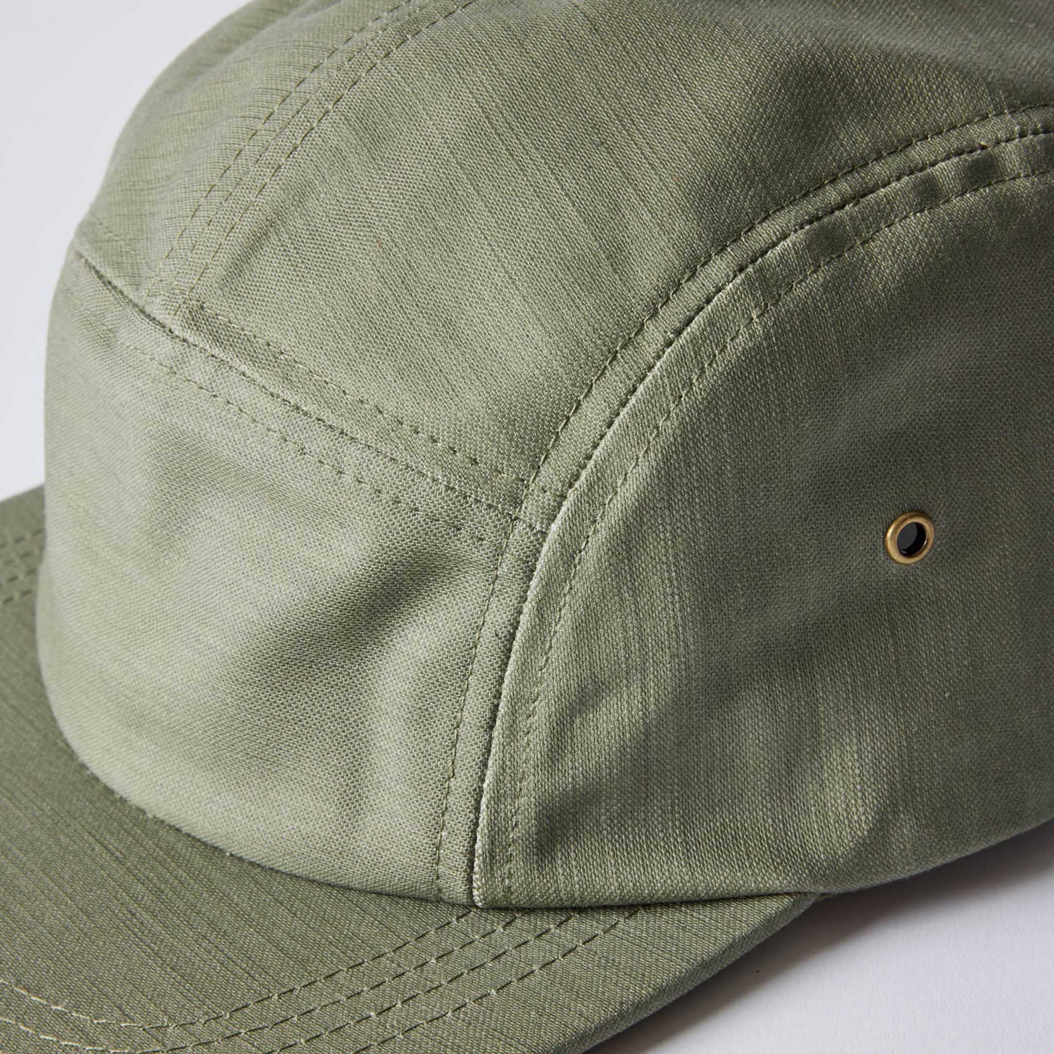 The 5-Panel Cap in Field Olive Reverse Sateen - Image 8