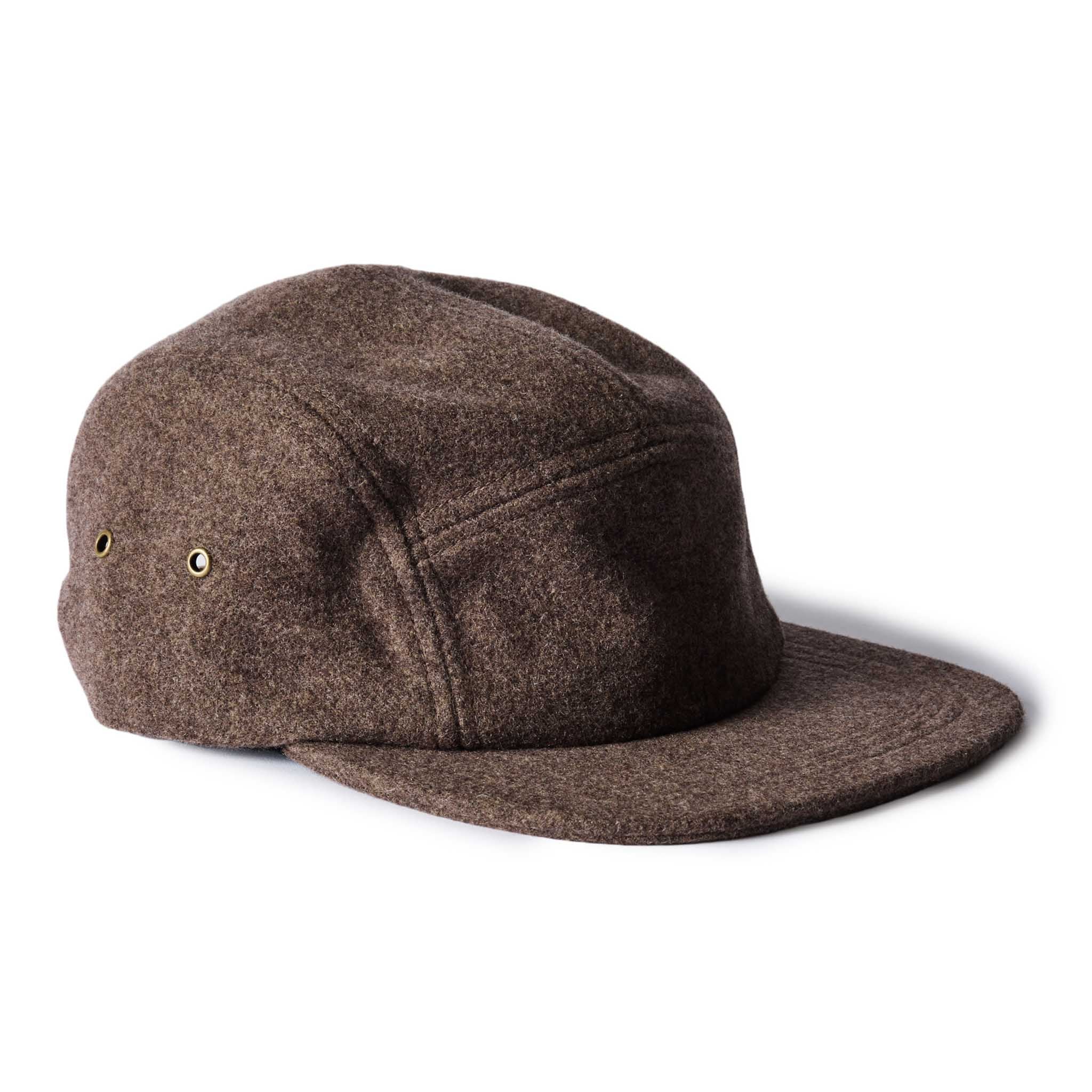 The 5-Panel Cap in Heather Sable Wool Blend - Image 5