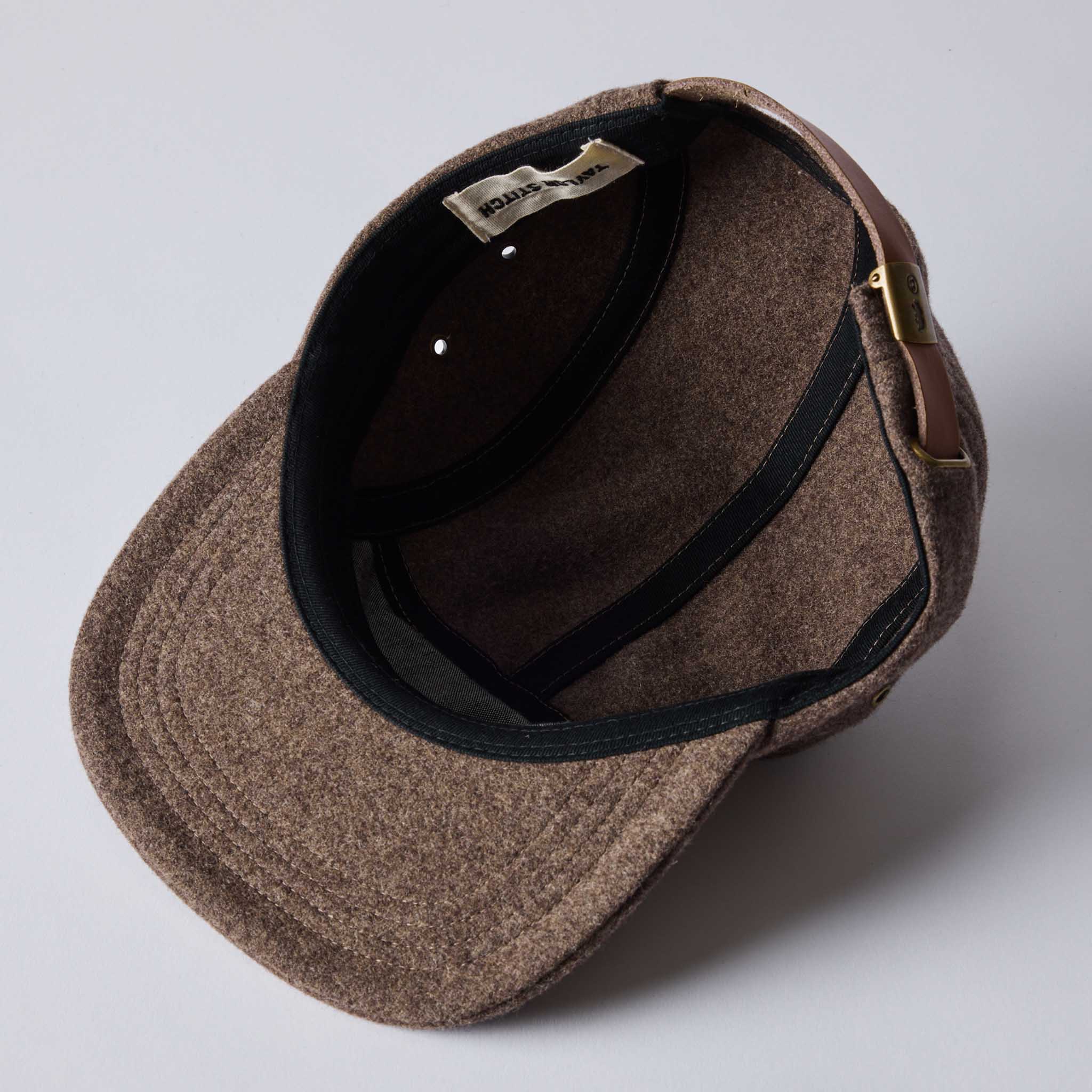 The 5-Panel Cap in Heather Sable Wool Blend - Image 7