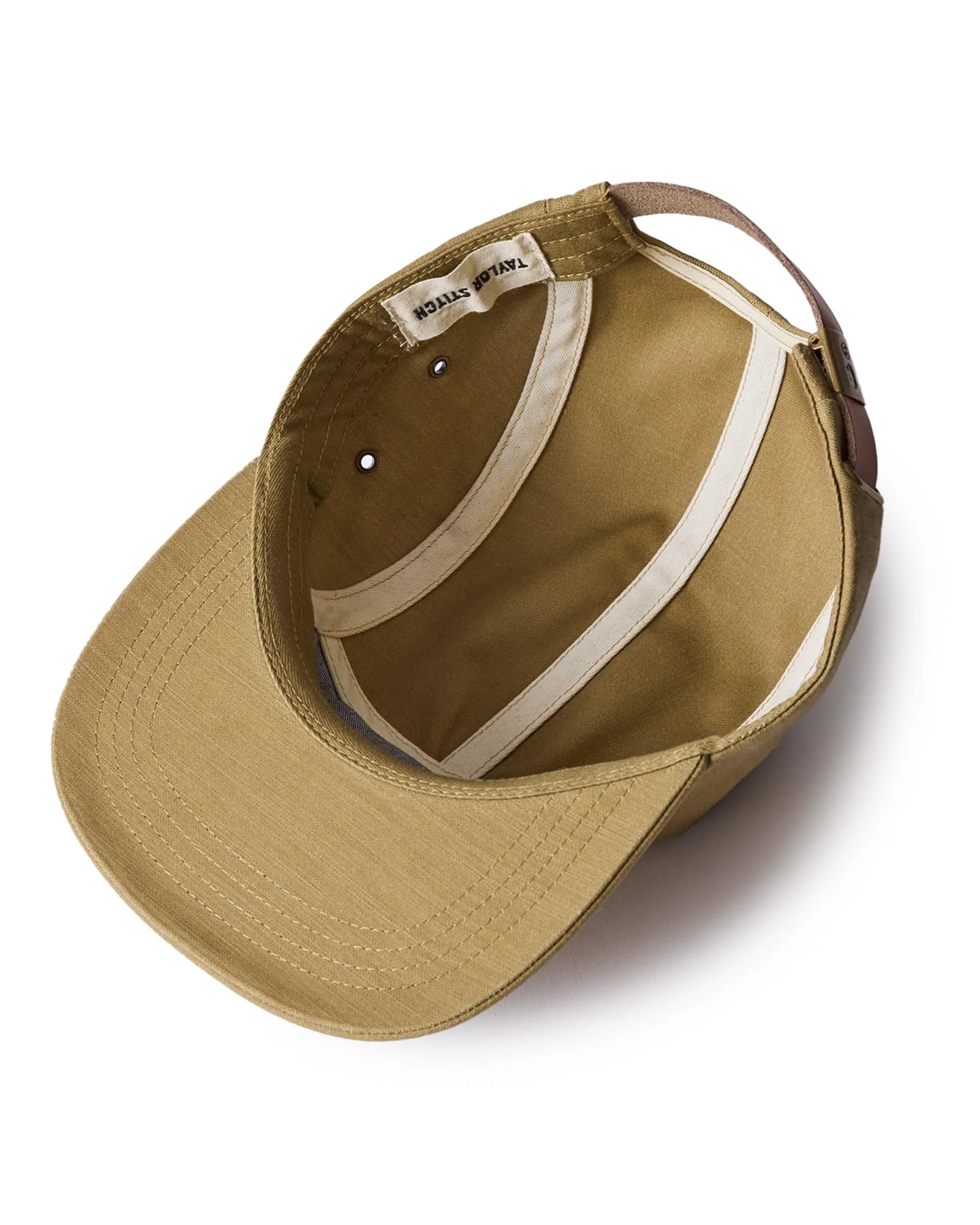 The 5-Panel Cap in Khaki Reverse Sateen - Image 6