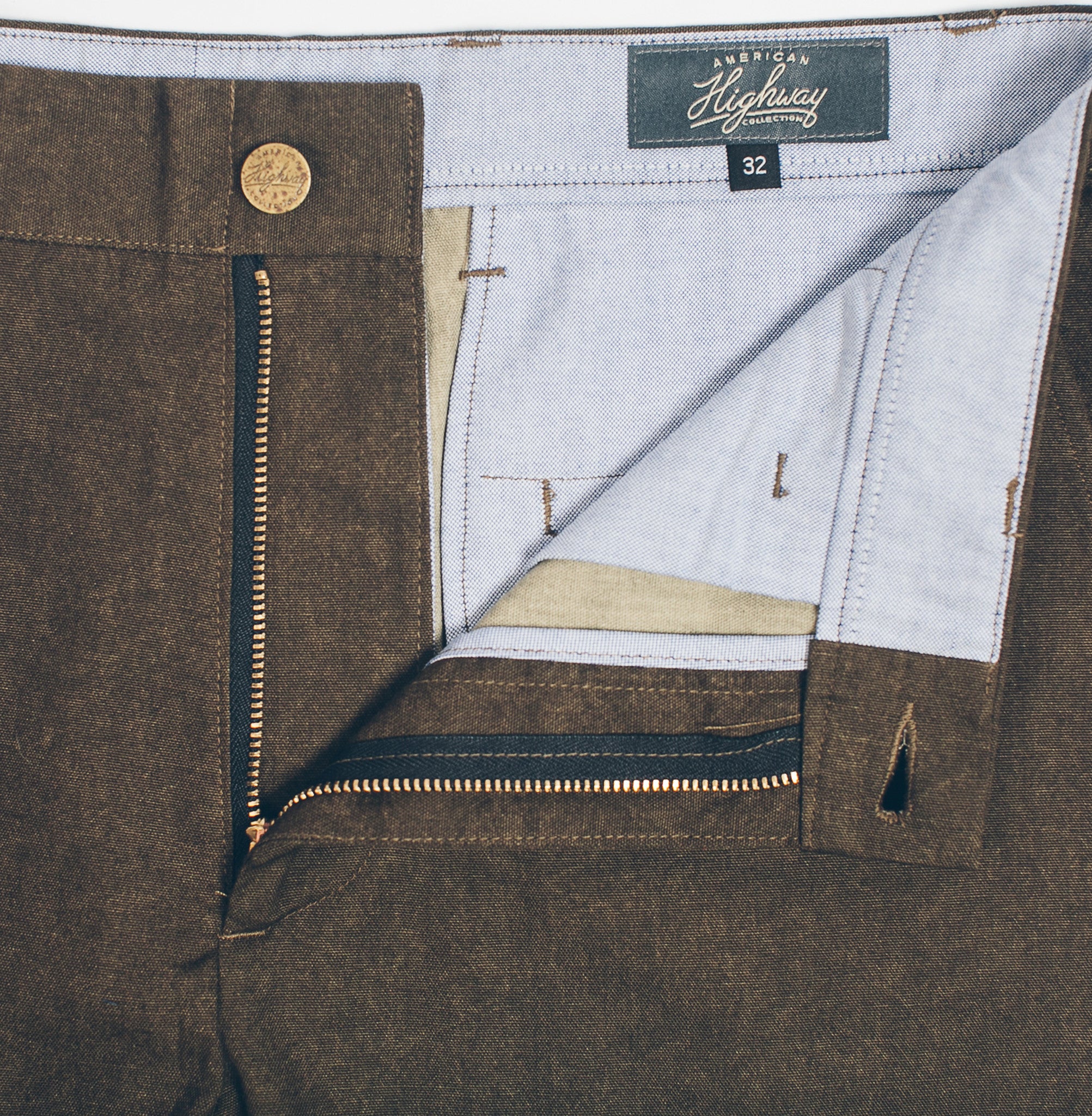 6 Point Pant in Olive Drab Oxford - Image 3