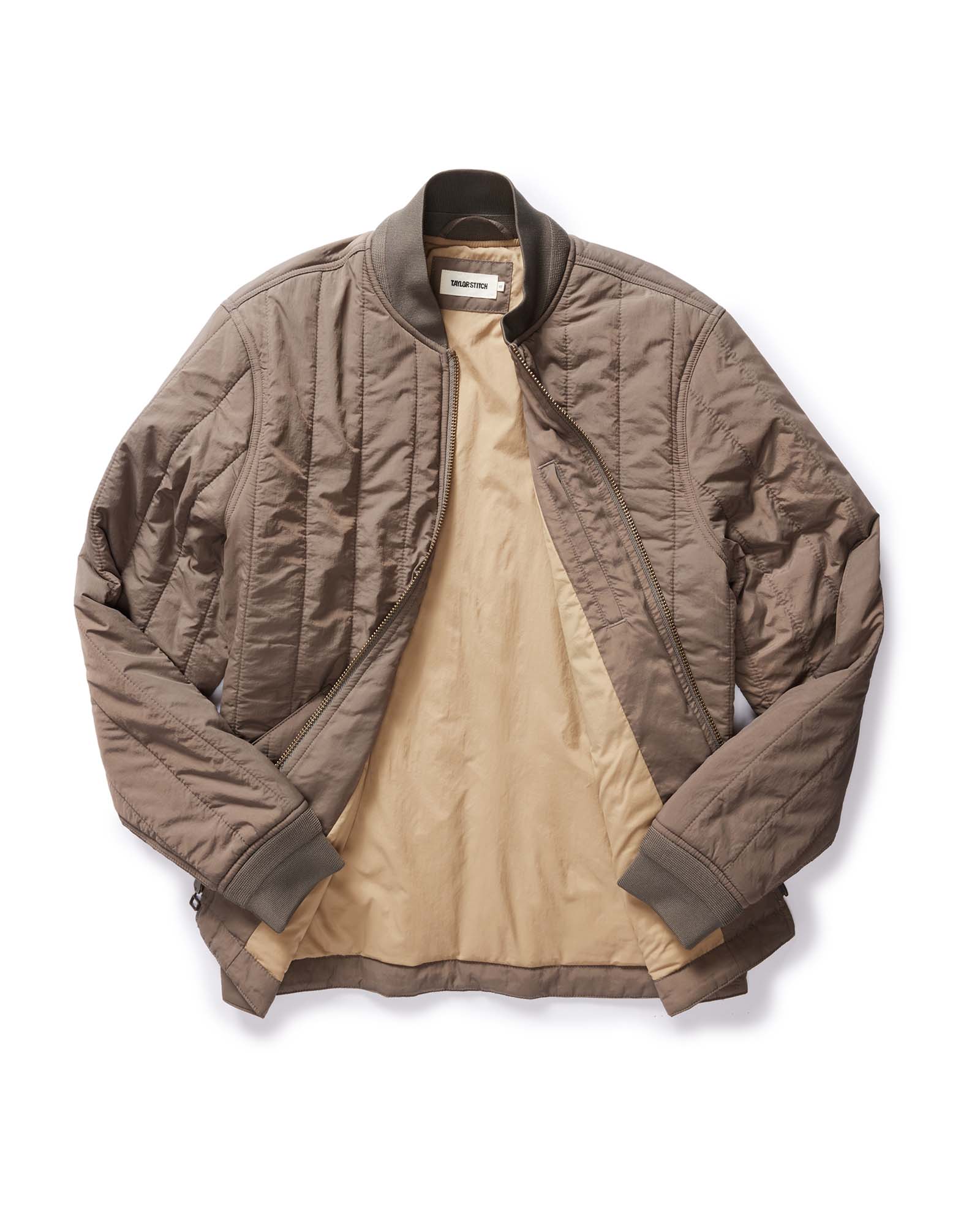 The Able Jacket in Morel Quilted Nylon - Image 9