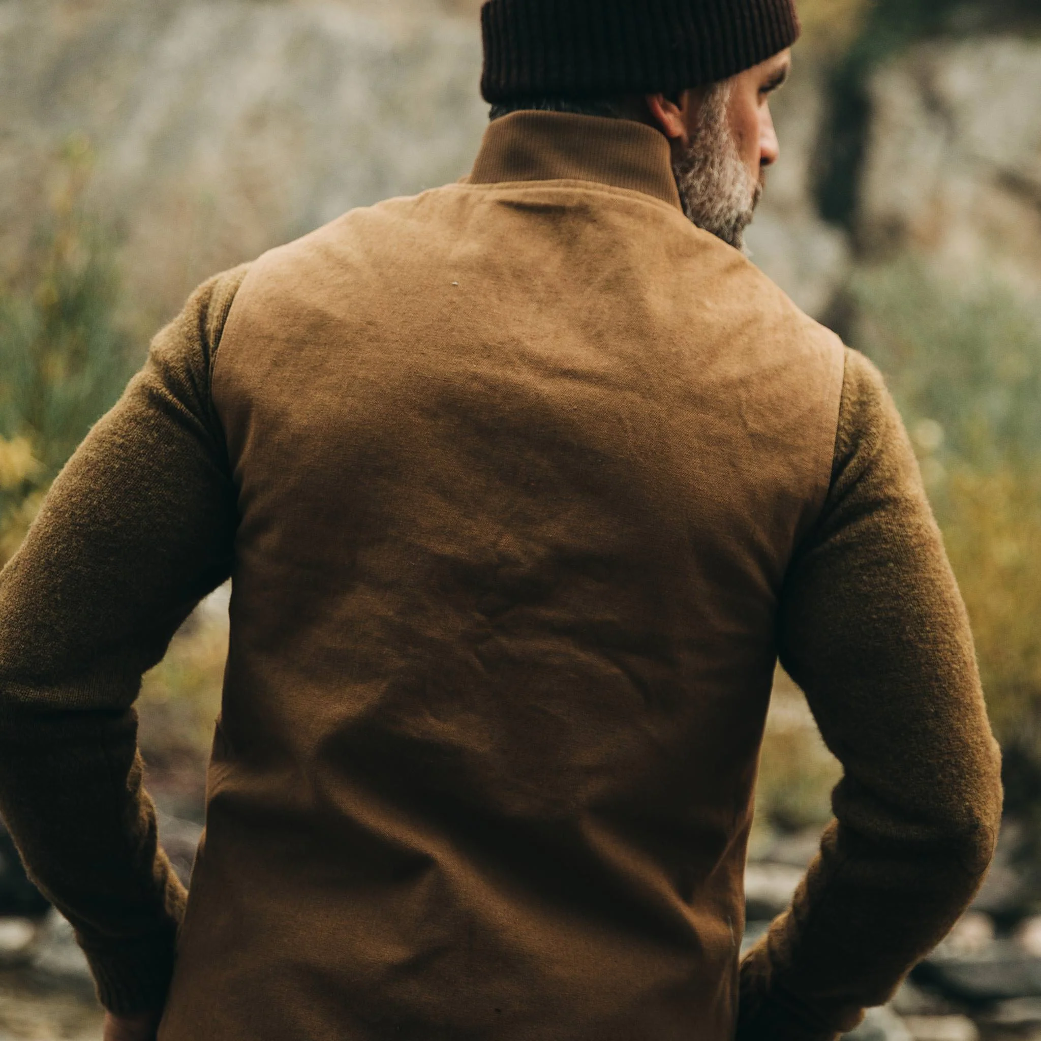 The Taylor Stitch x Gear Patrol Reversible Able Vest in Arid Camo - Image 6