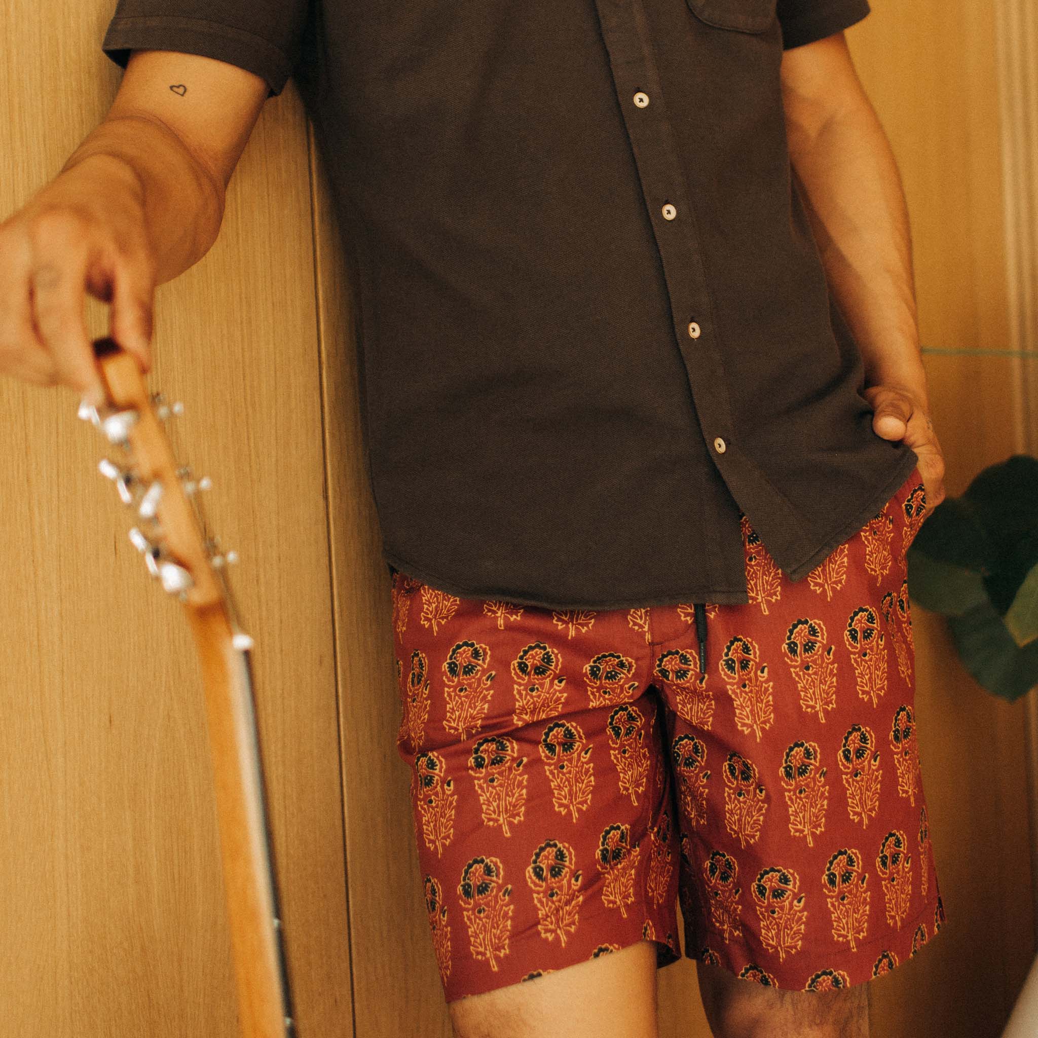 The Adventure Short in Rust Floral - Image 3