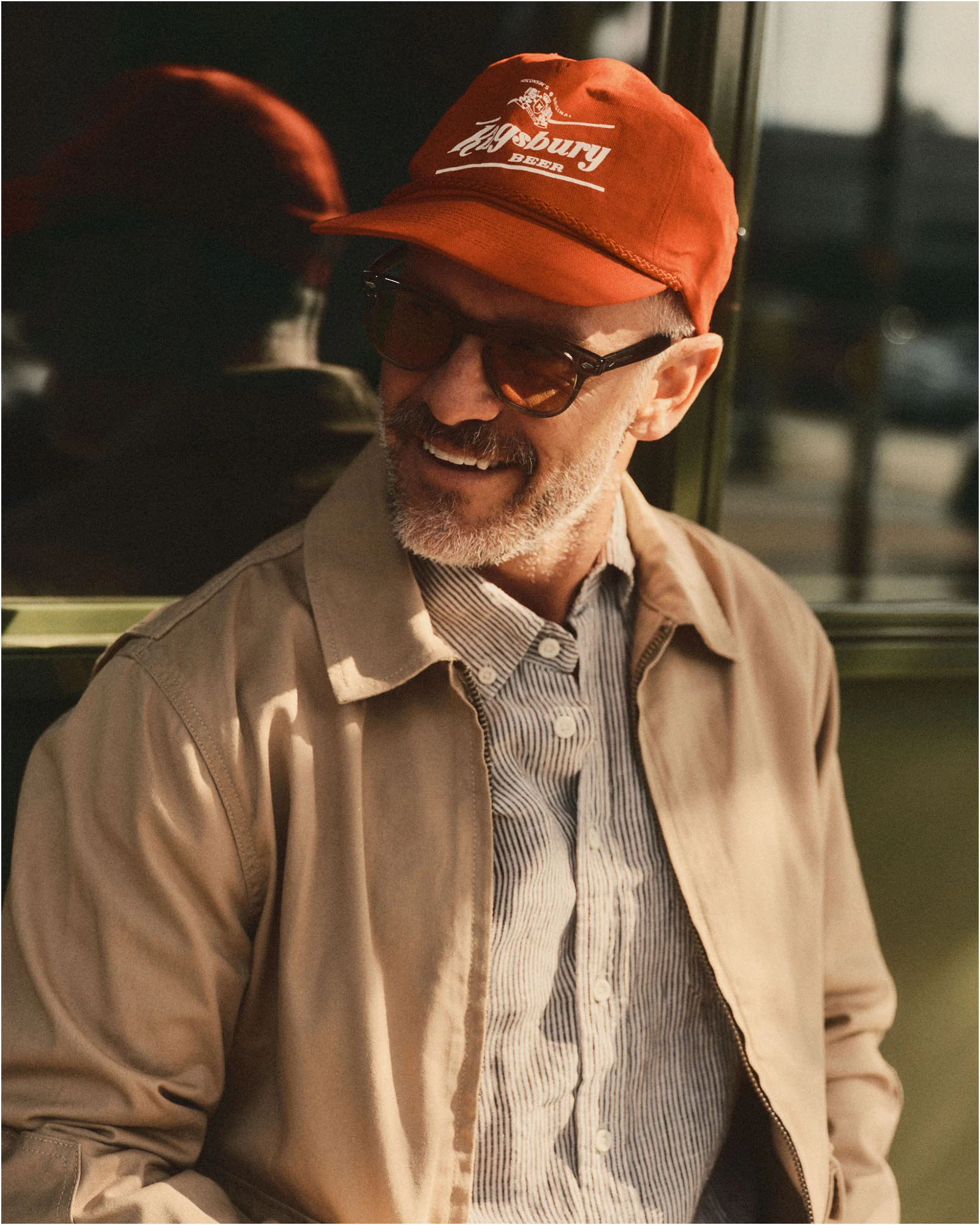 The Airman Jacket in Organic Khaki Foundation Twill - Image 4