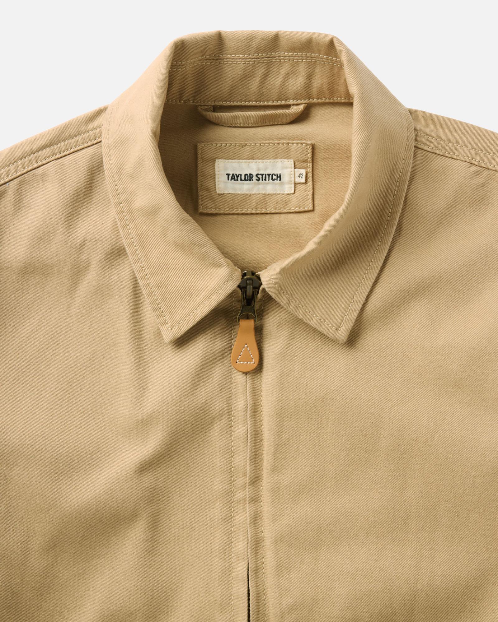 The Airman Jacket in Organic Khaki Foundation Twill - Image 5