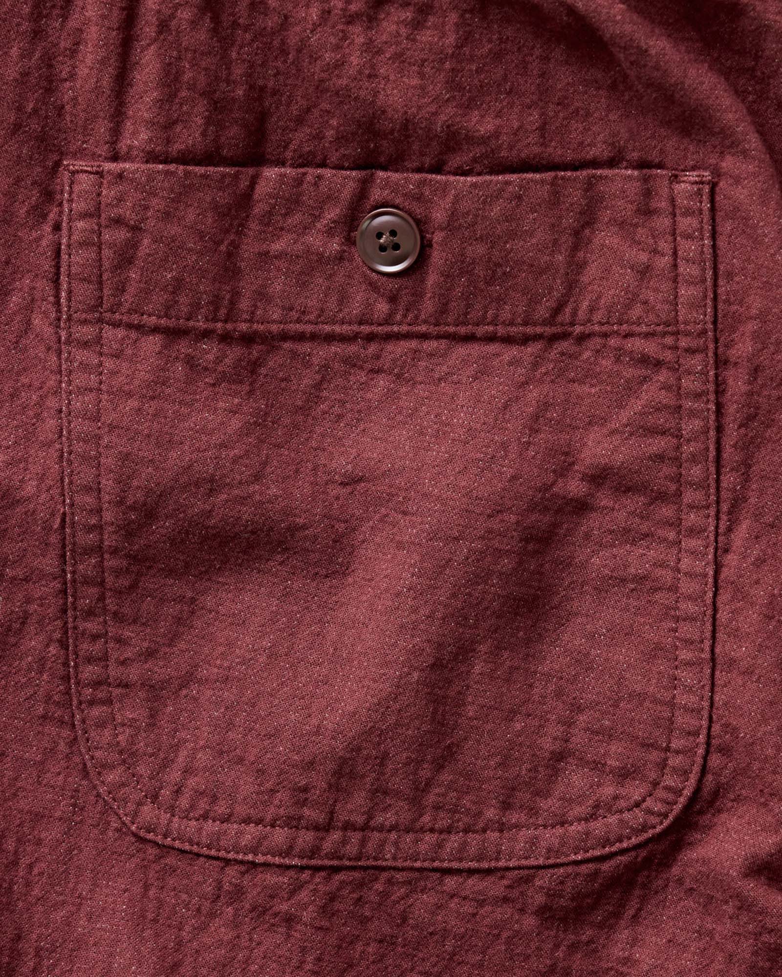 The Apres Pant in Burgundy Double Cloth - Image 7