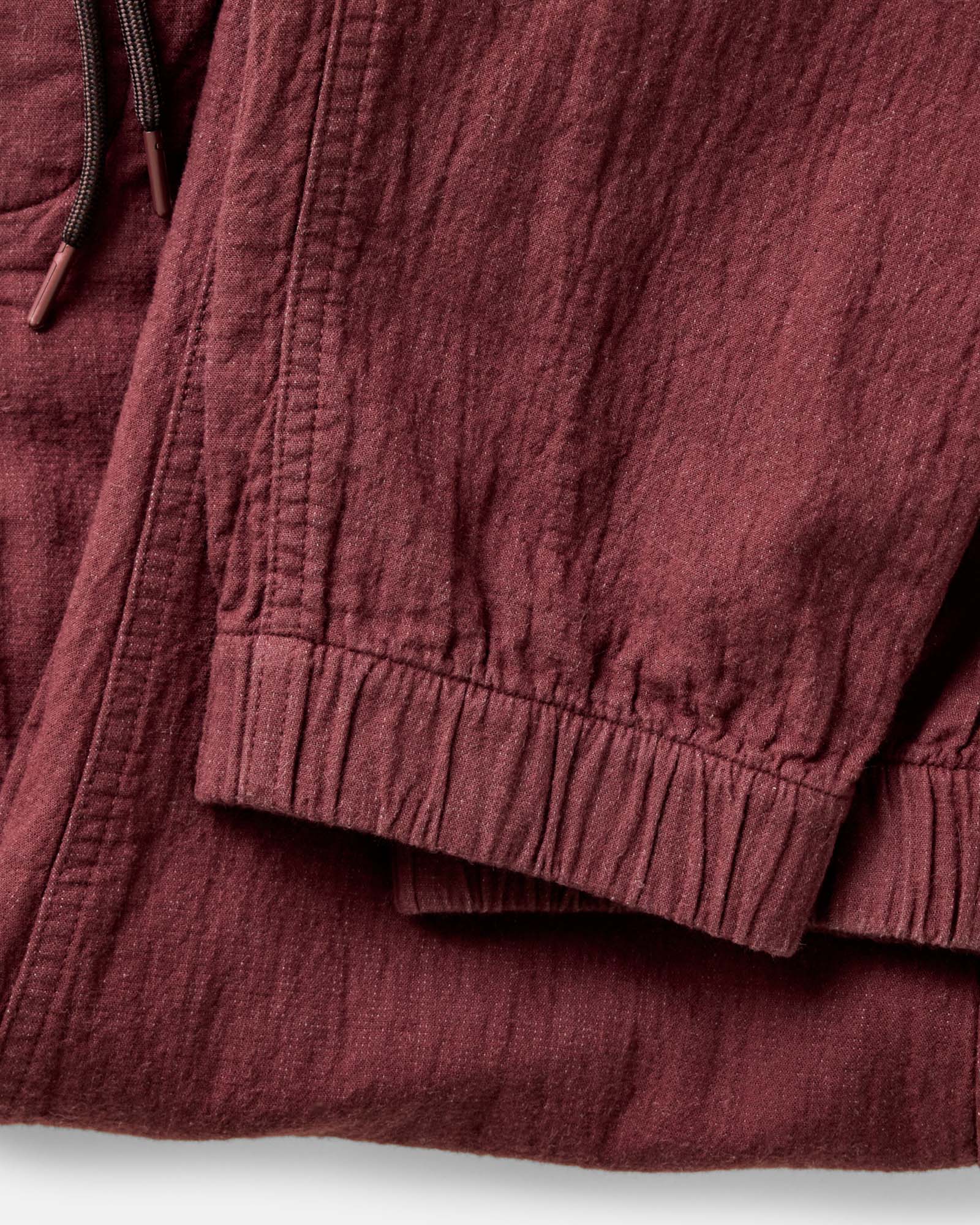 The Apres Pant in Burgundy Double Cloth - Image 9