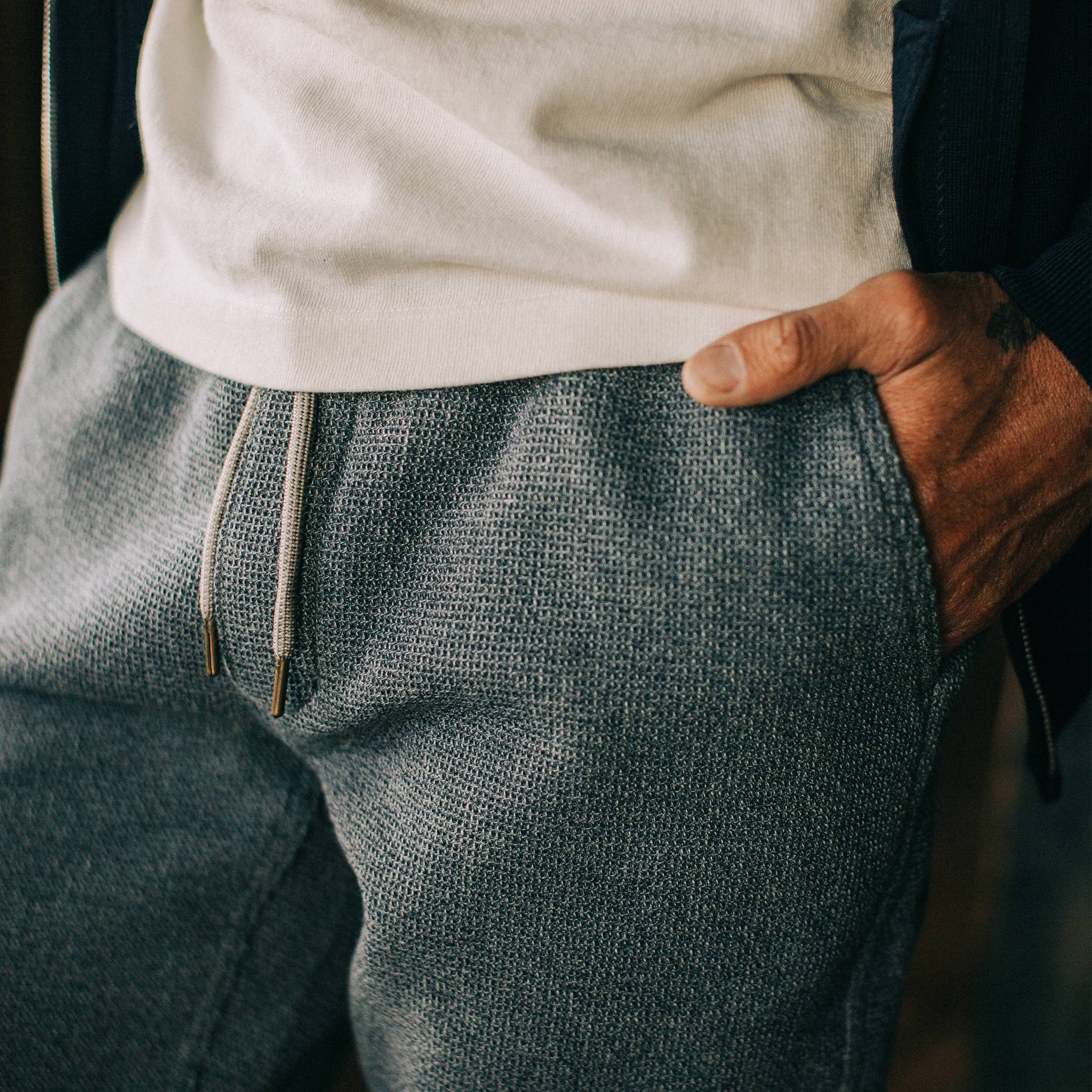 The Apres Pant in Charcoal Waffle - Image 3