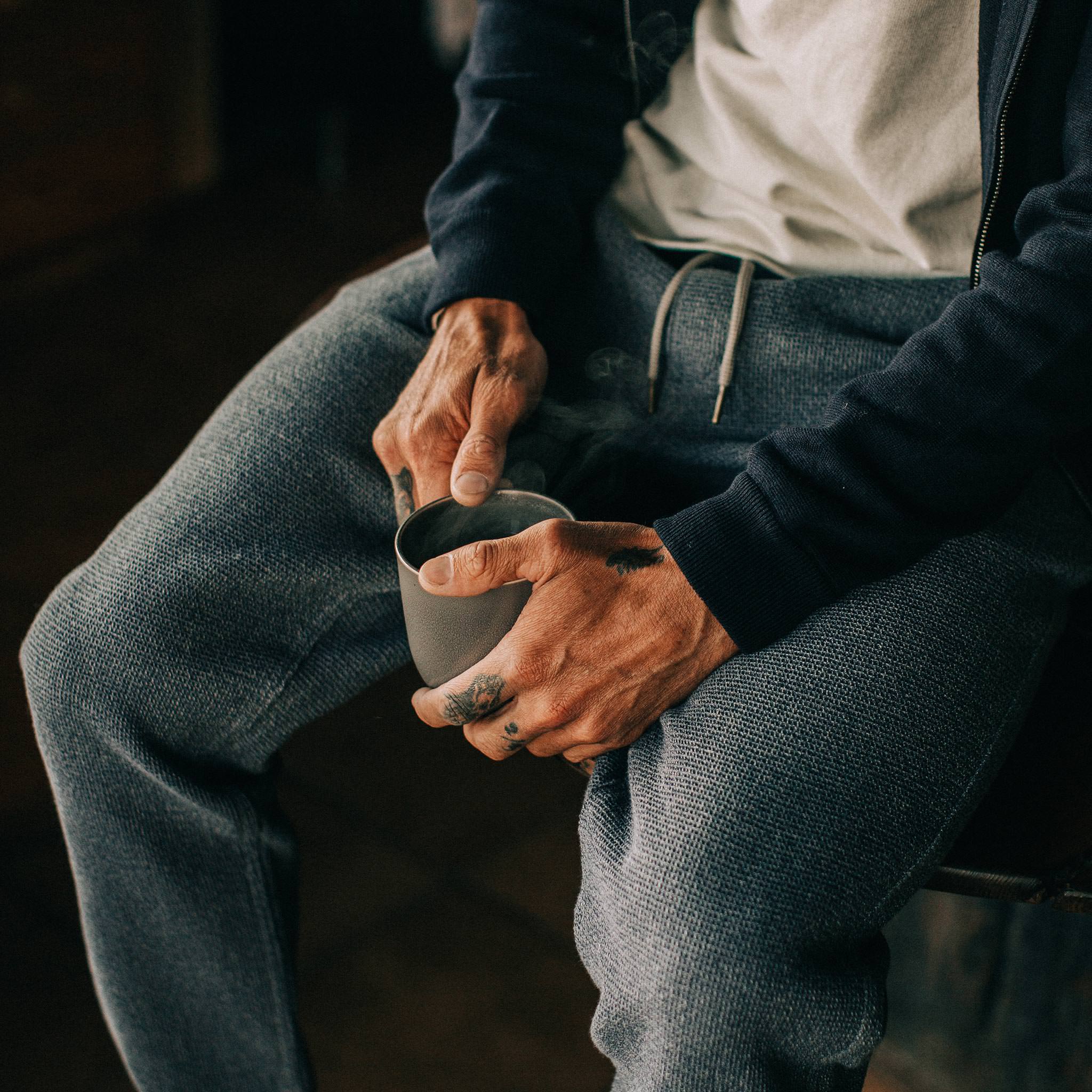 The Apres Pant in Charcoal Waffle - Image 5