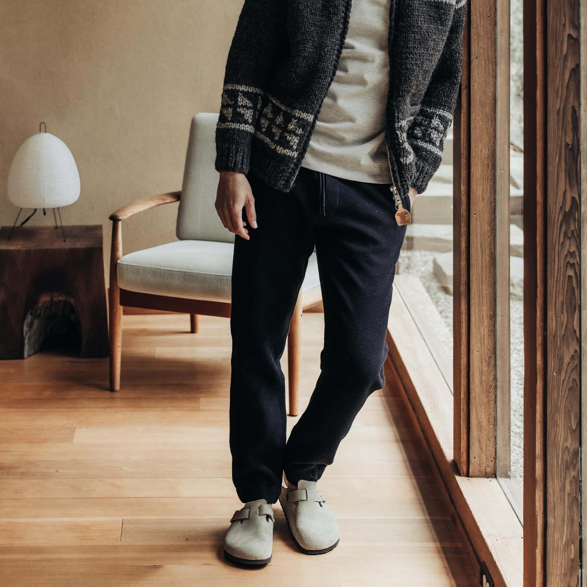 The Apres Pant in Coal Waffle - Image 2