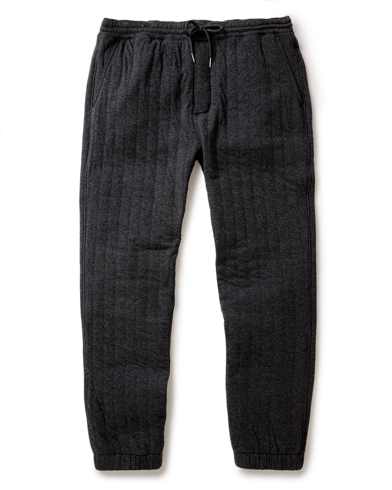 The Apres Pant in Heather Coal Quilted Jersey - Image 6
