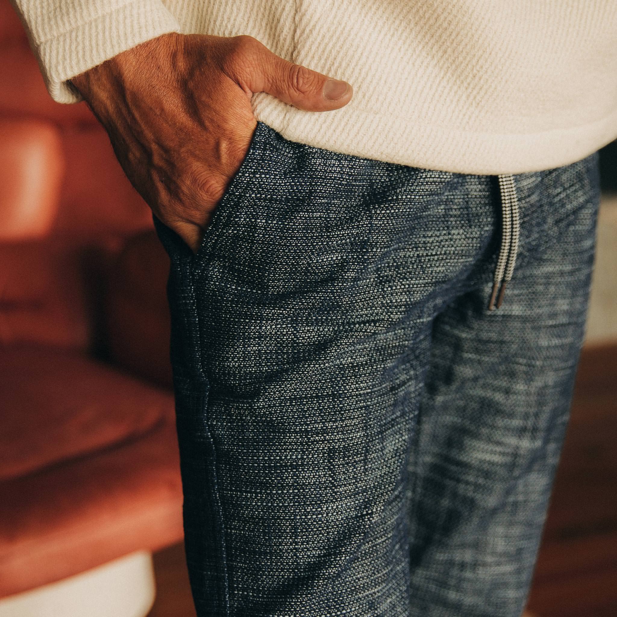The Apres Pant in Indigo Slub - Image 3