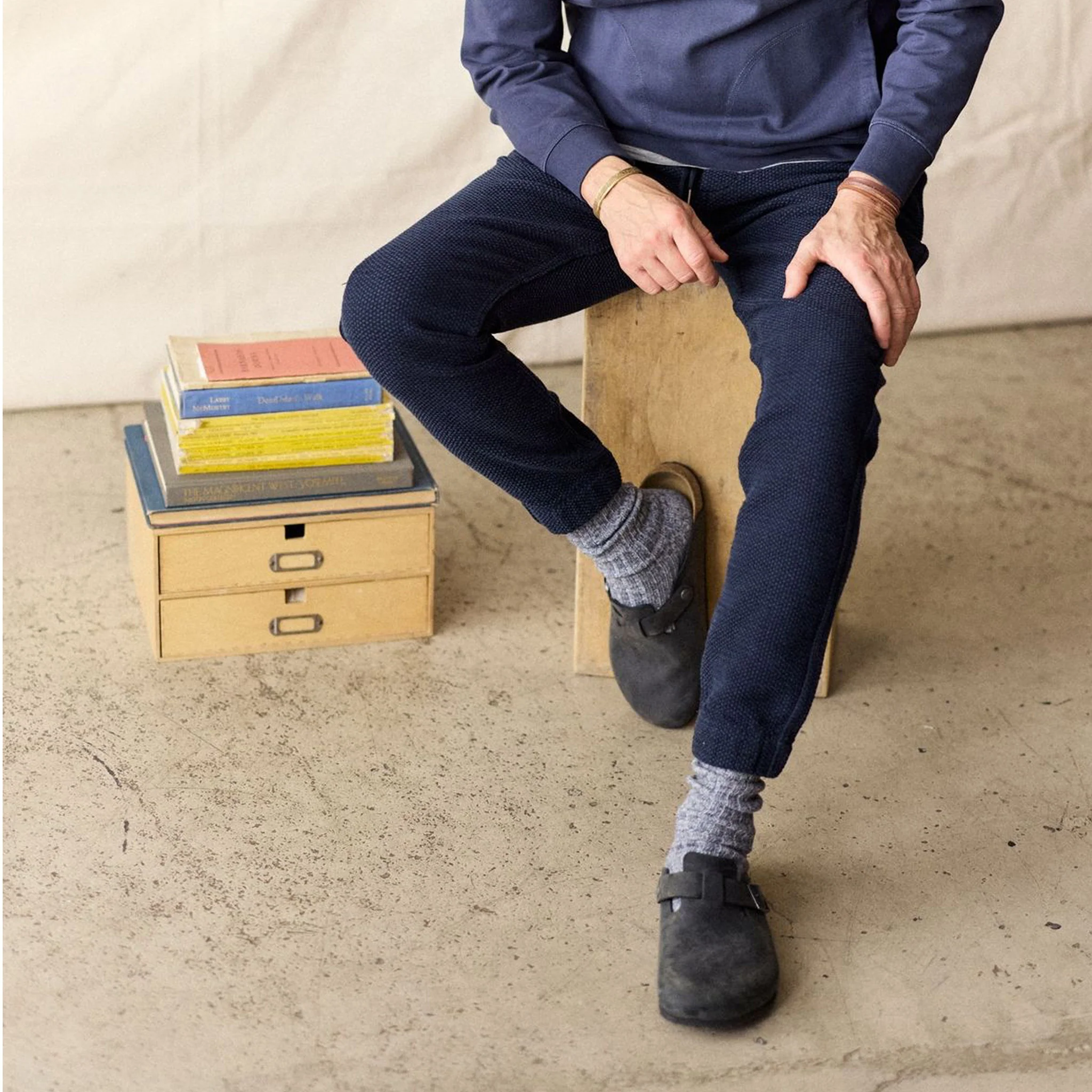The Apres Pant in Navy Sashiko - Image 3