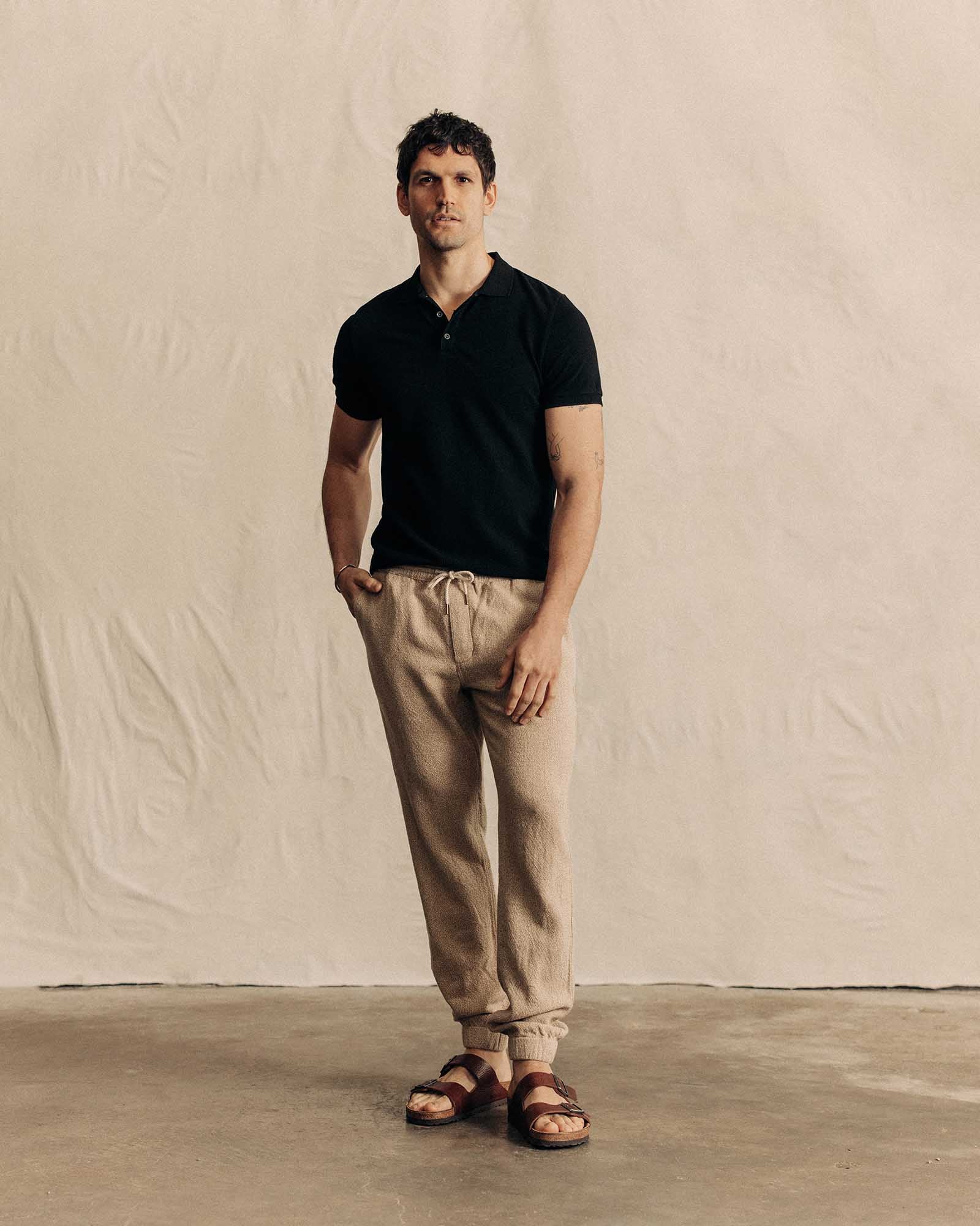 The Apres Pant in Oat Linen Tweed - Image 2
