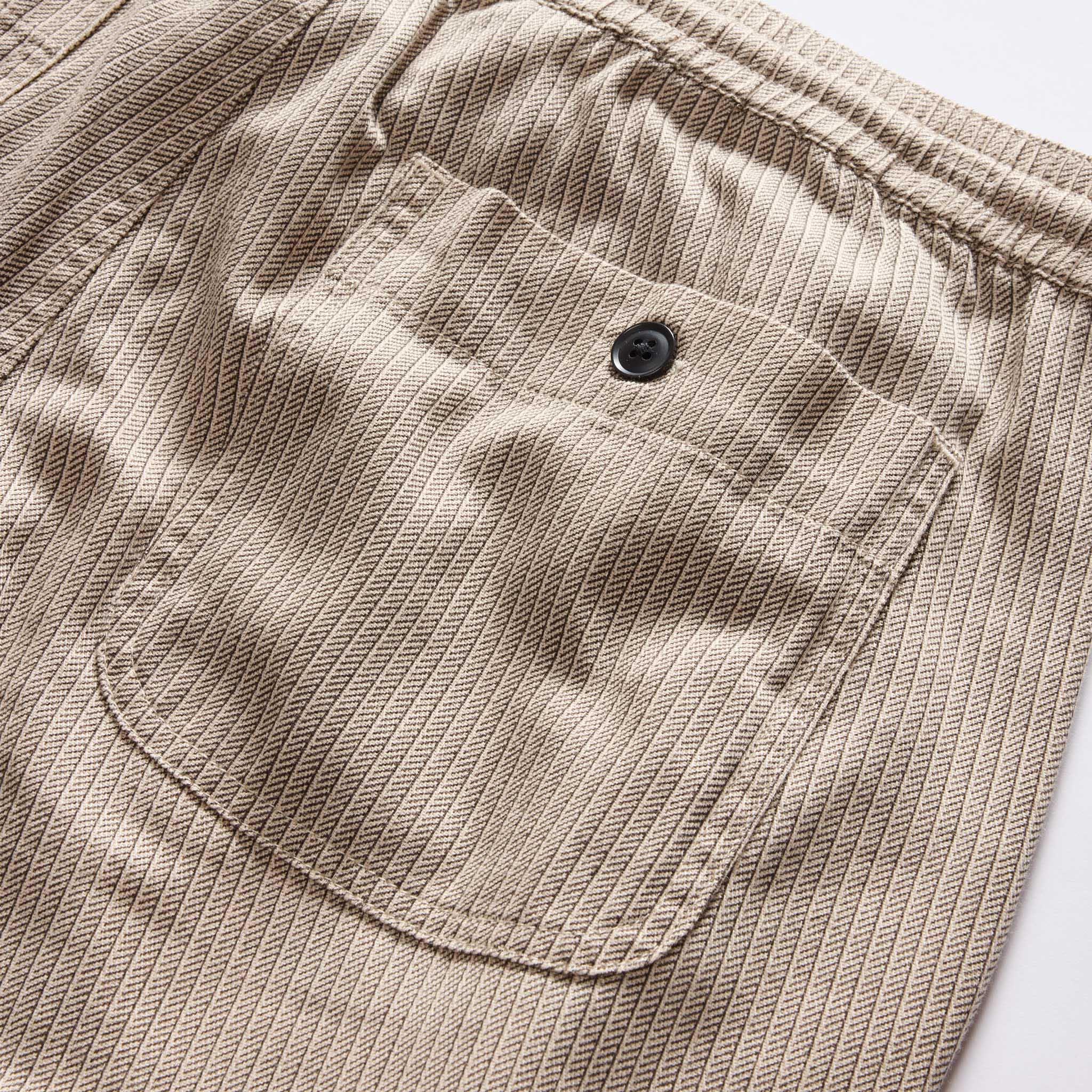 The Apres Short in Black Coffee Stripe - Image 6