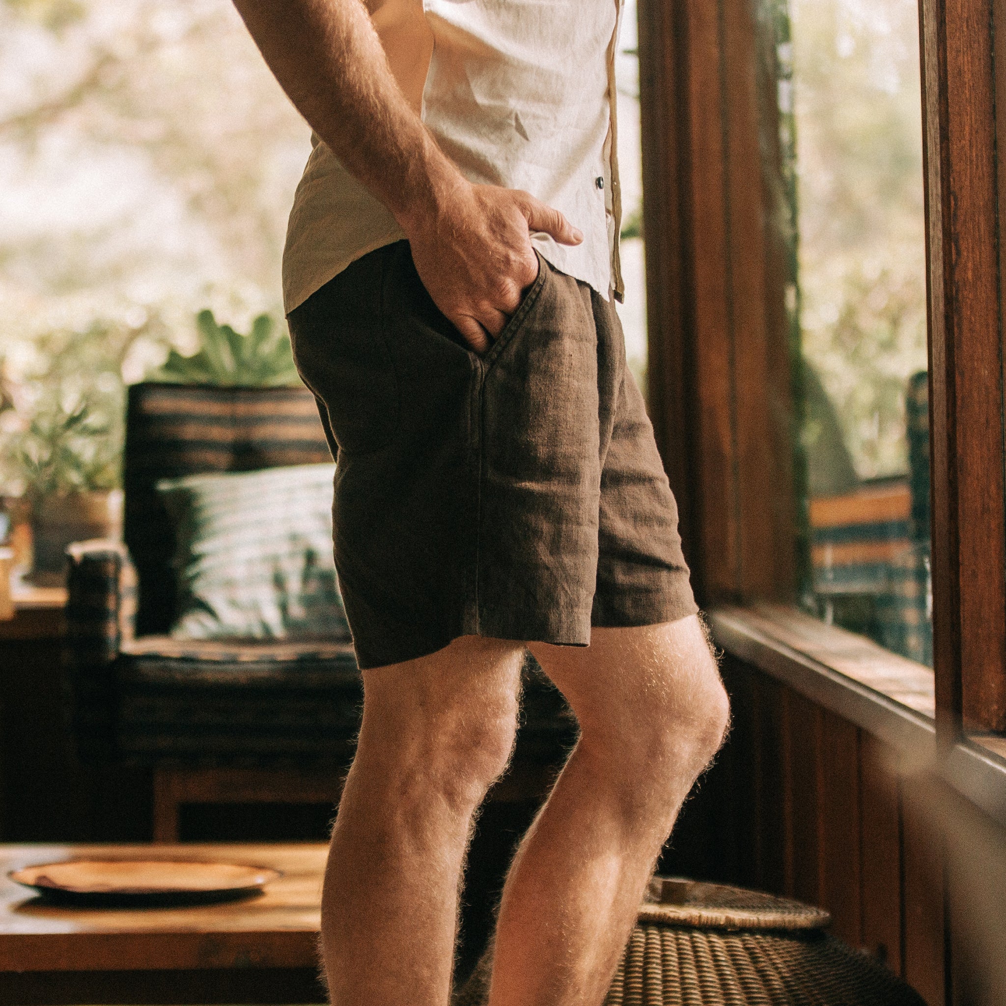 The Apres Short in Espresso Hemp - Image 3
