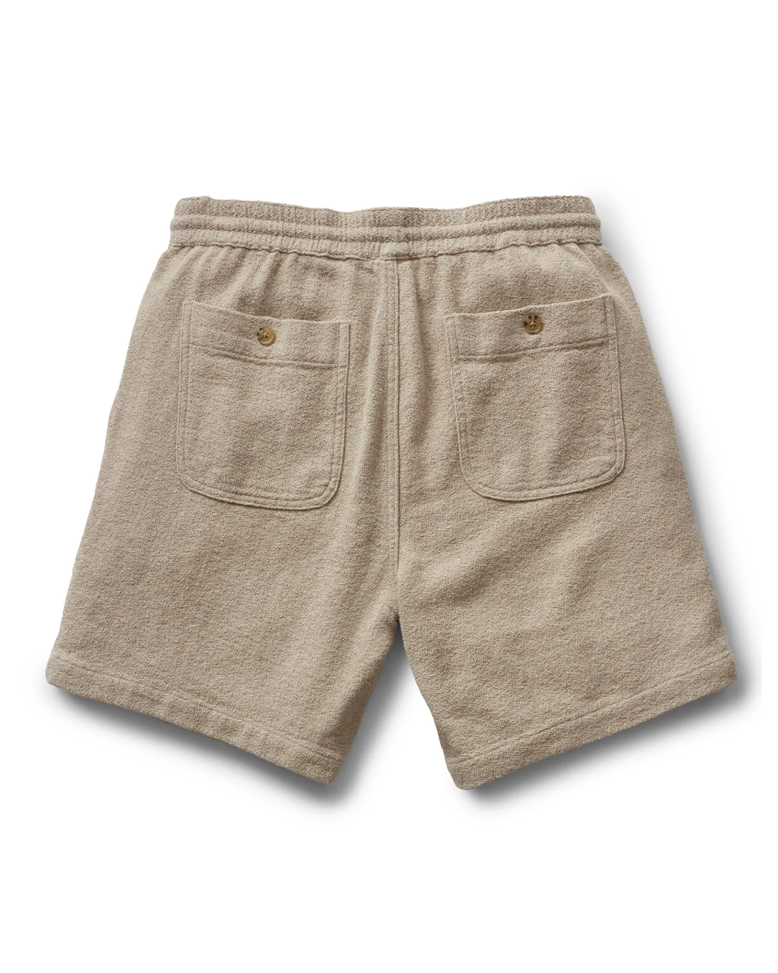 The Apres Short in Heather Oat Crepe - Image 8