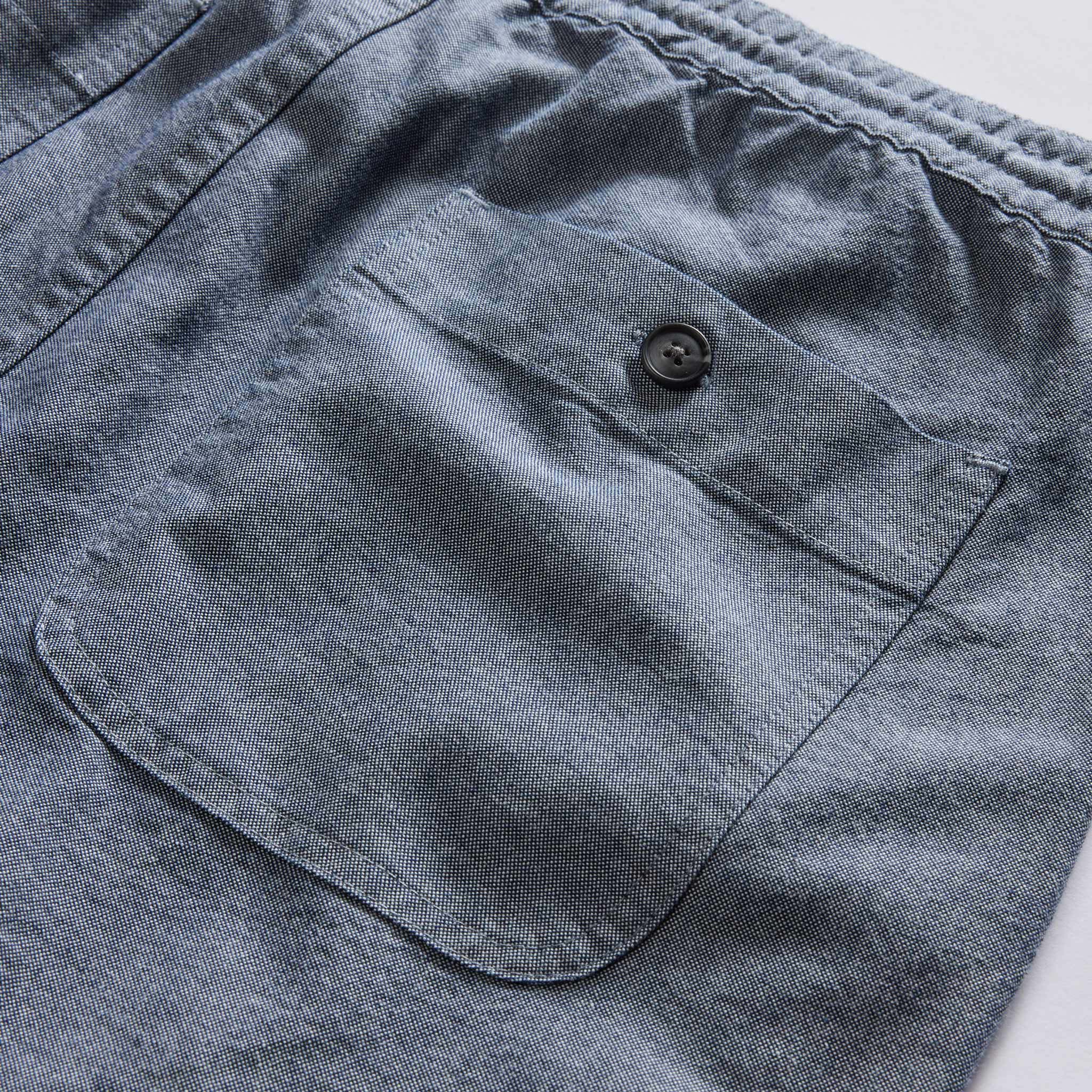 The Apres Short in Indigo Chambray - Image 7