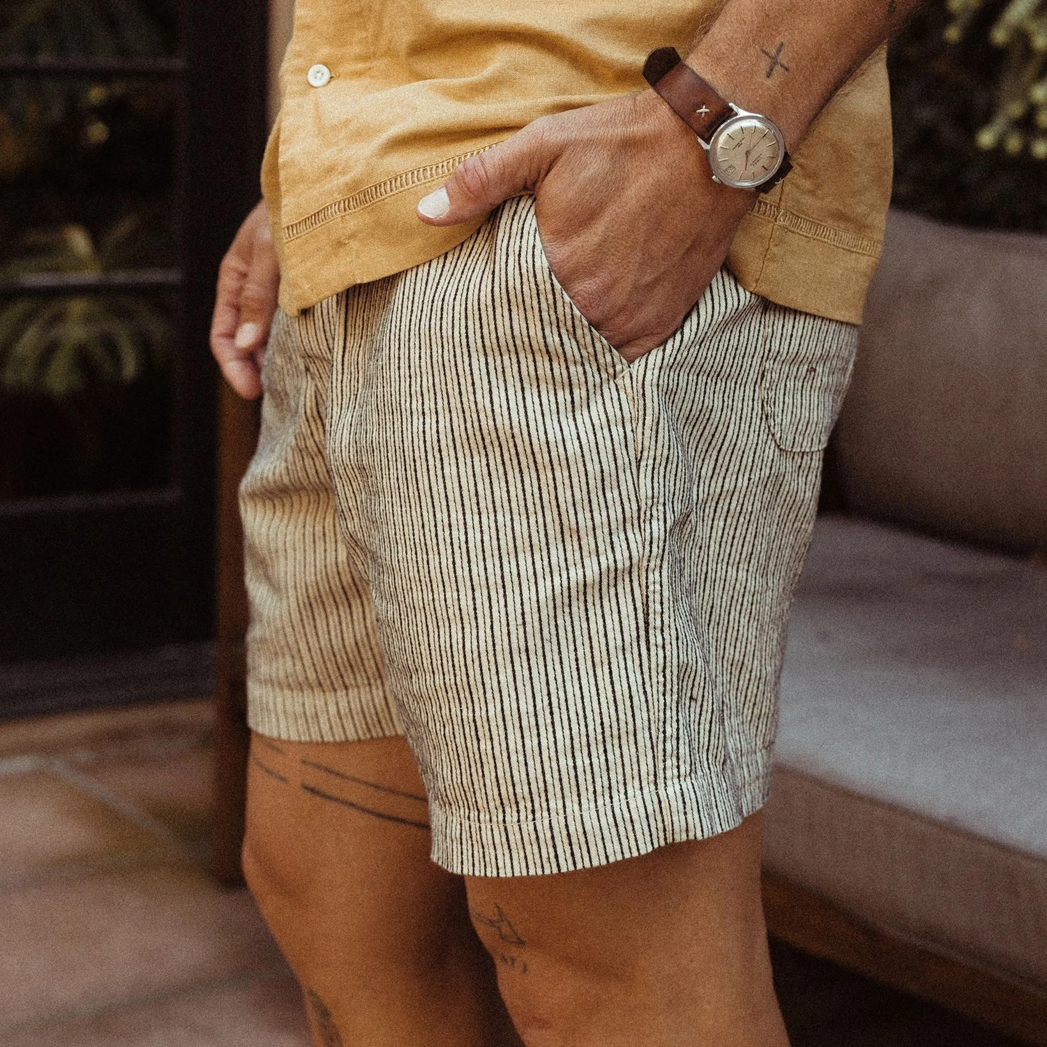 The Apres Short in Morita Stripe - Image 2