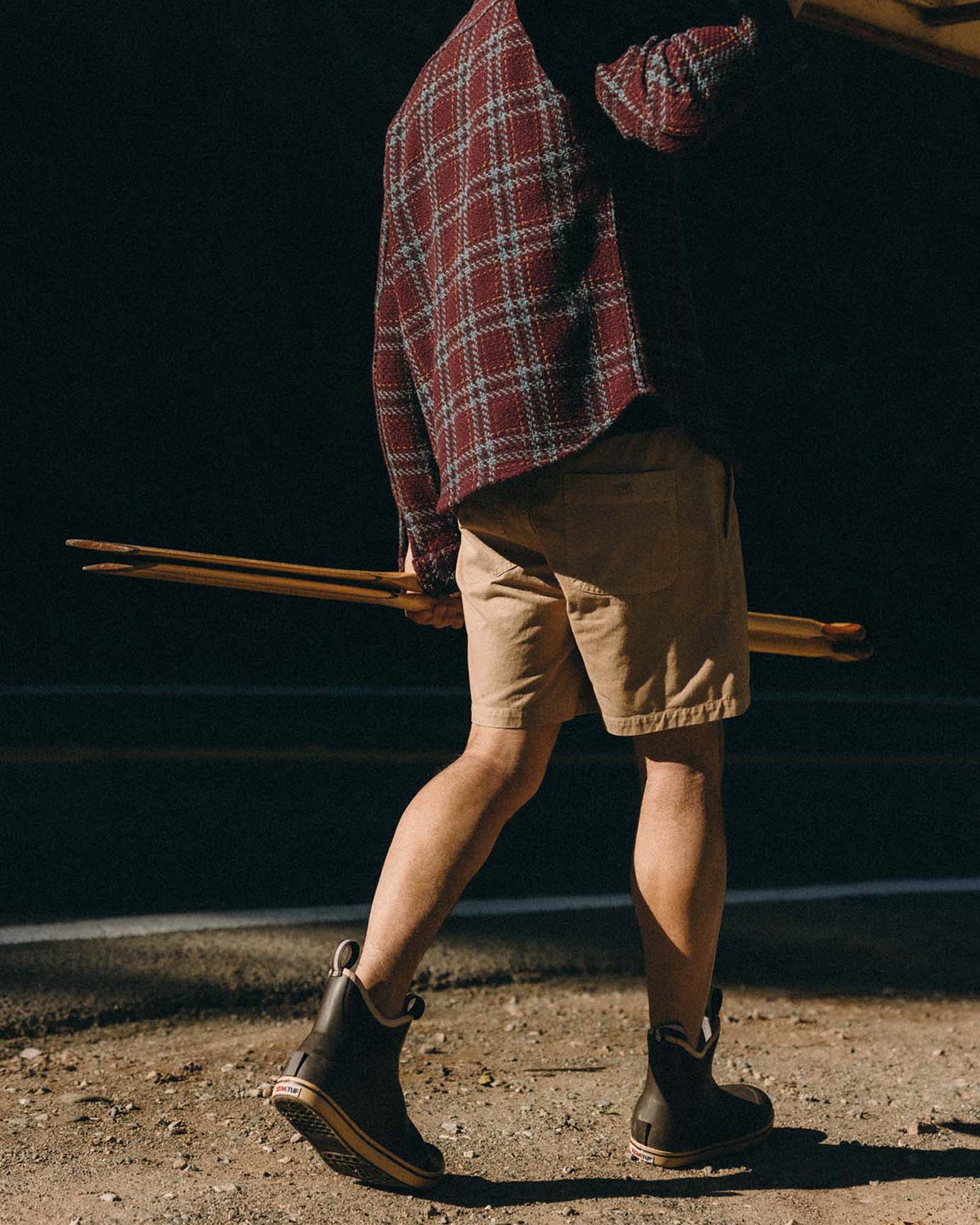 The Apres Short in Organic Khaki Foundation Twill - Image 3