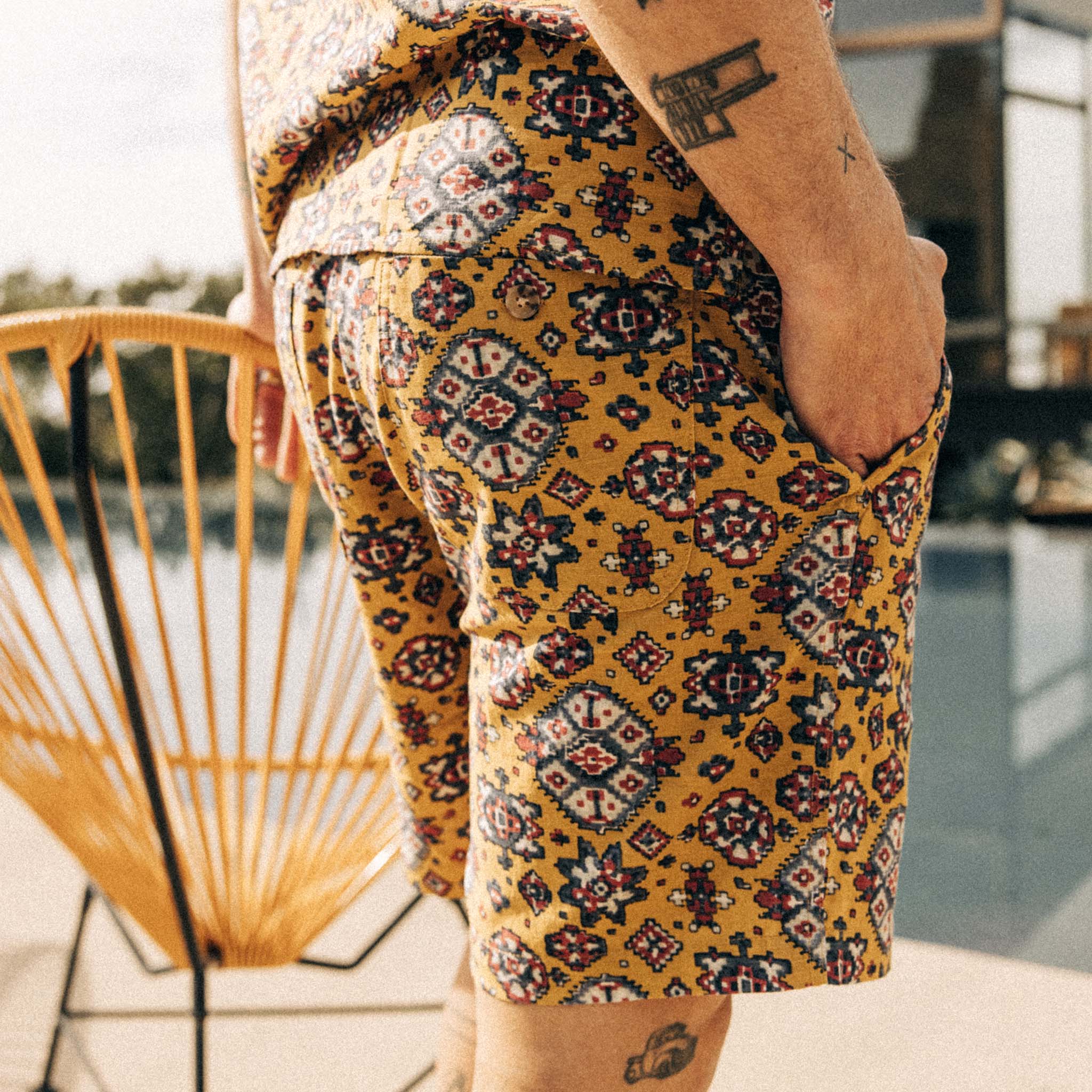 The Apres Short in Tarnished Gold - Image 4