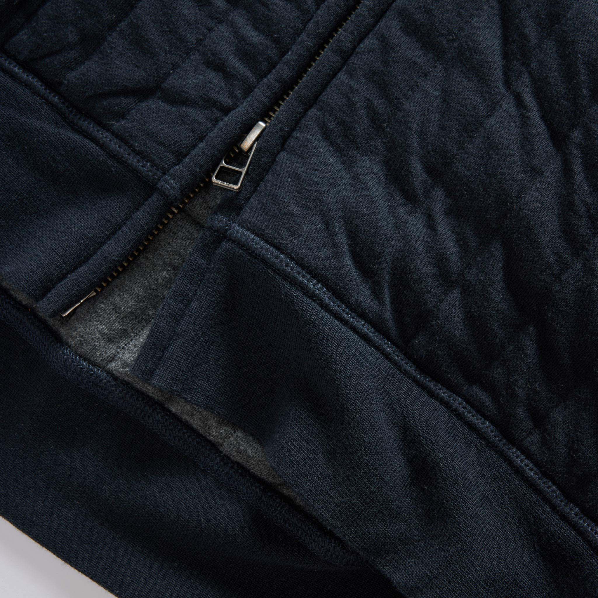 The Apres Zip Hoodie in Heather Midnight Quilted Jersey - Image 5