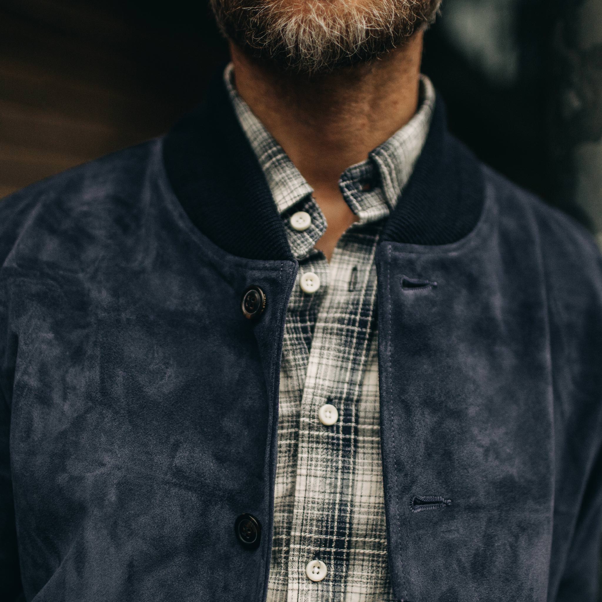 The Aviator Jacket in Midnight Suede - Image 3