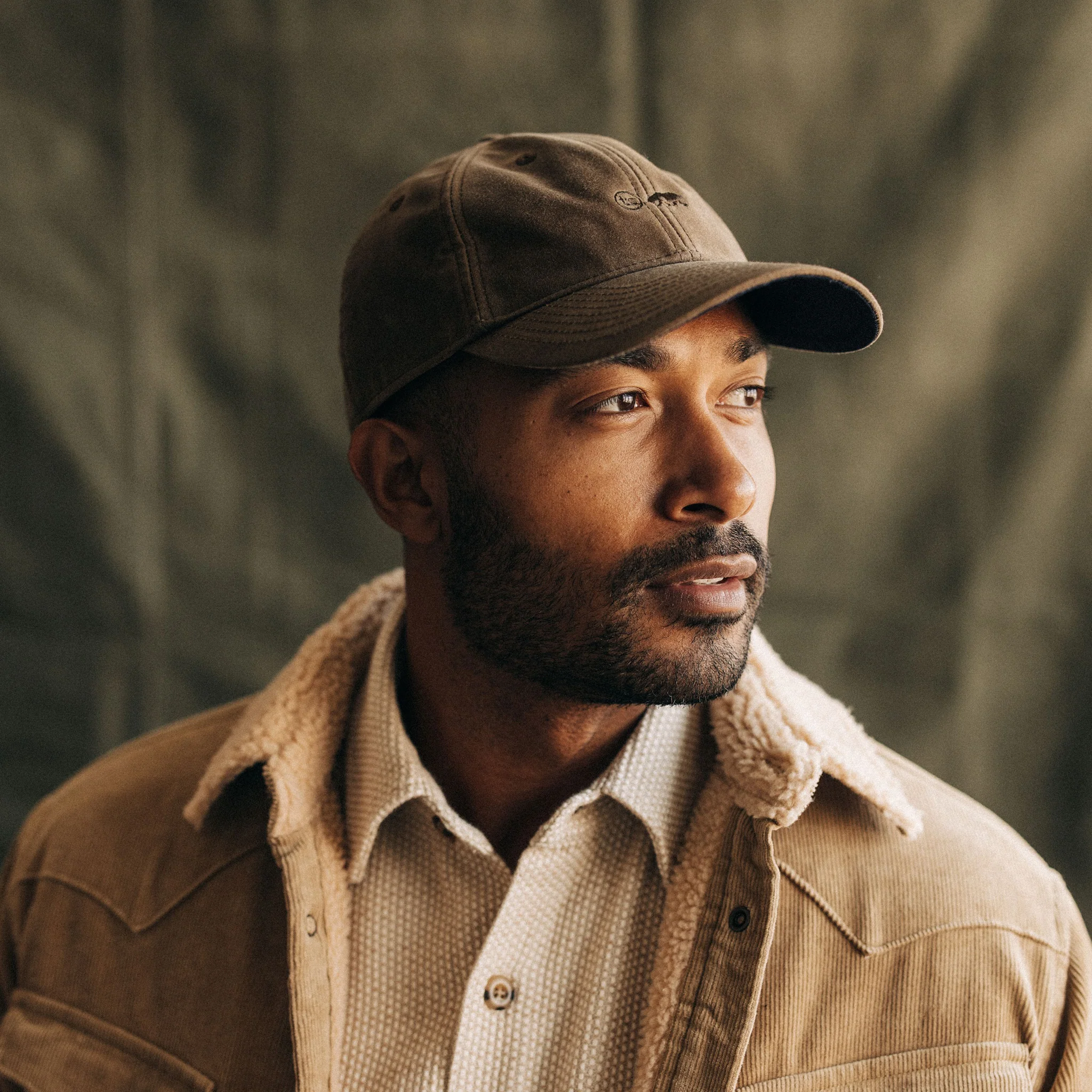 The Ball Cap in Soil Waxed Canvas - Image 2