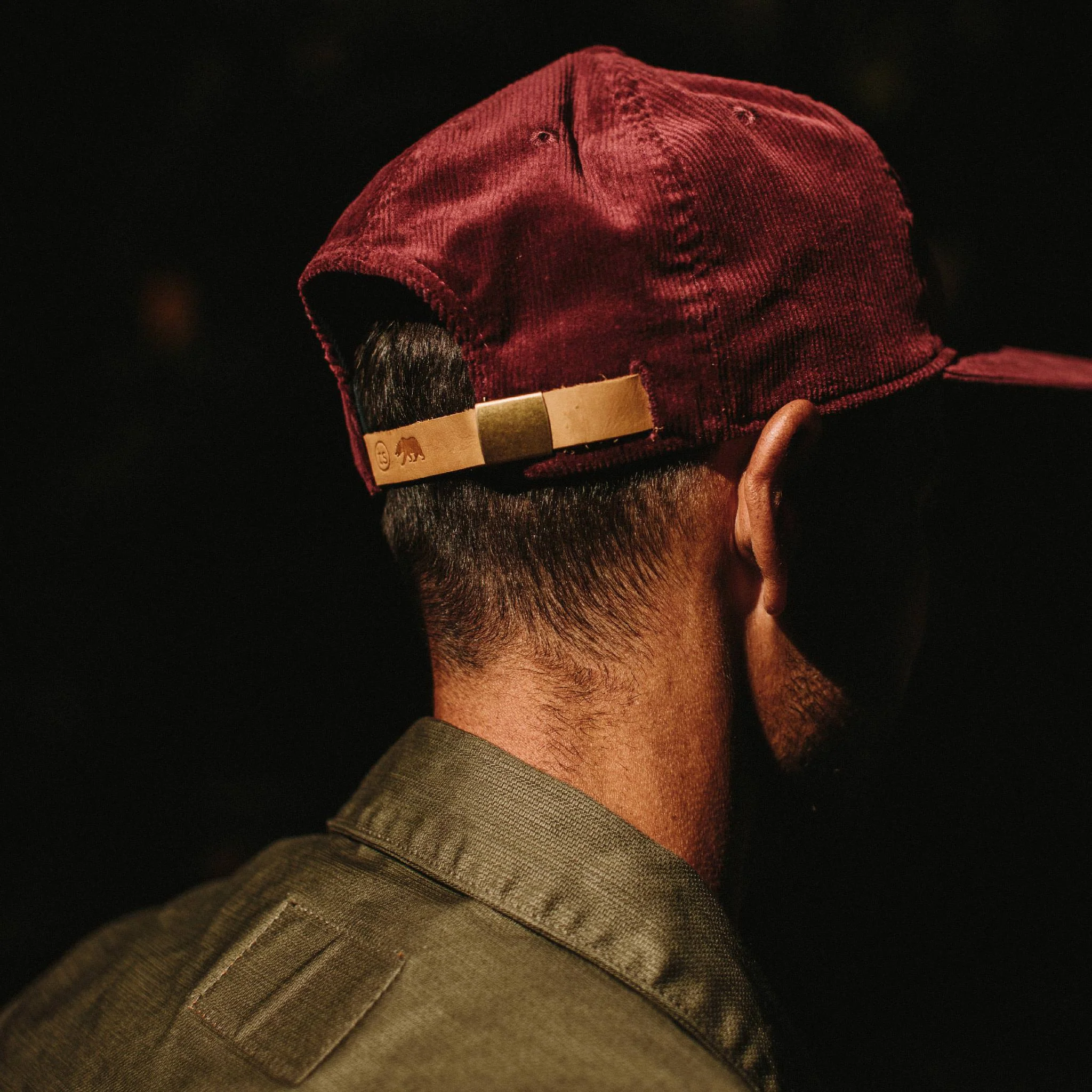 The Ball Cap in Burgundy Cord - Image 3