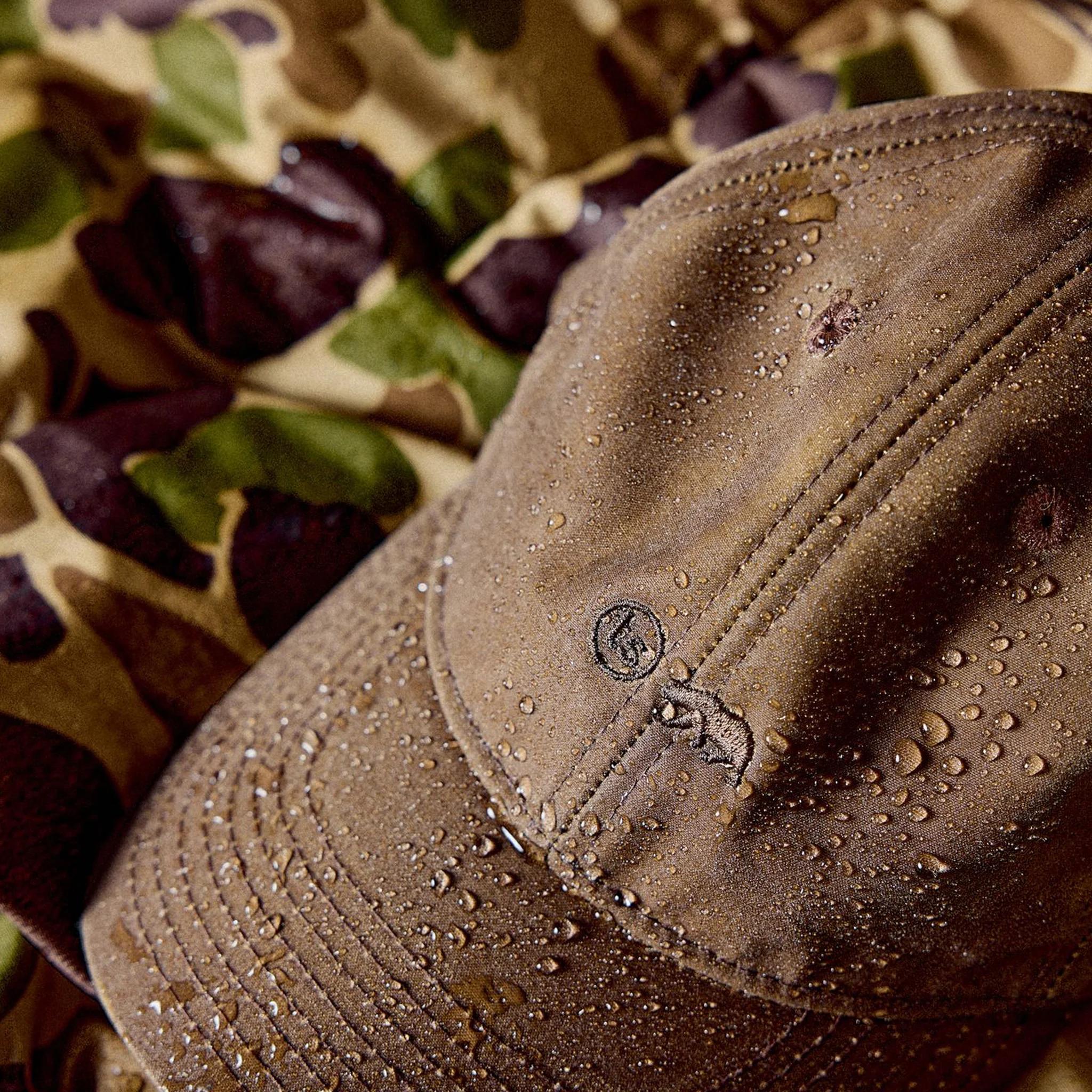 The Ball Cap in Dark Khaki Waxed Canvas - Image 2
