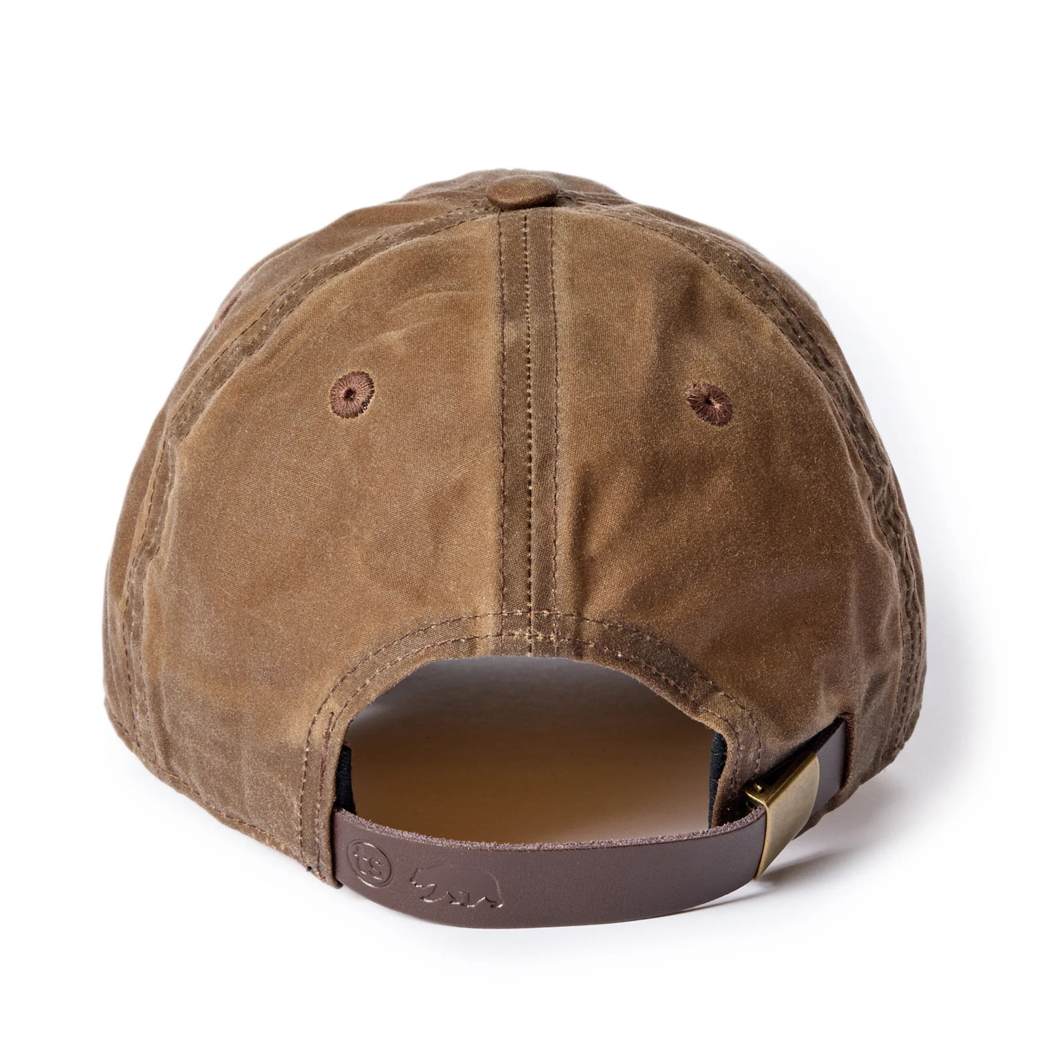 The Ball Cap in Dark Khaki Waxed Canvas - Image 6