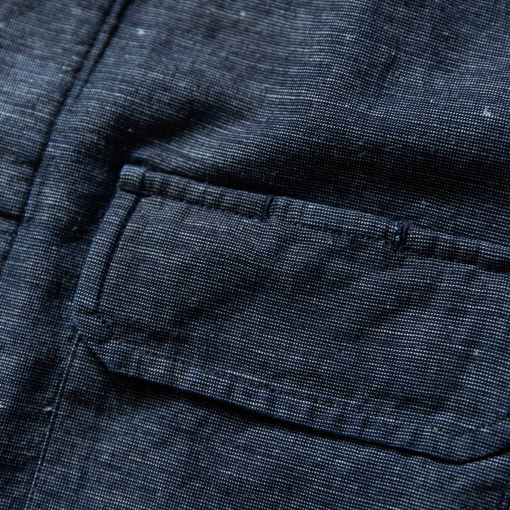 The BDU Shirt Jacket in Indigo Slub - Image 8