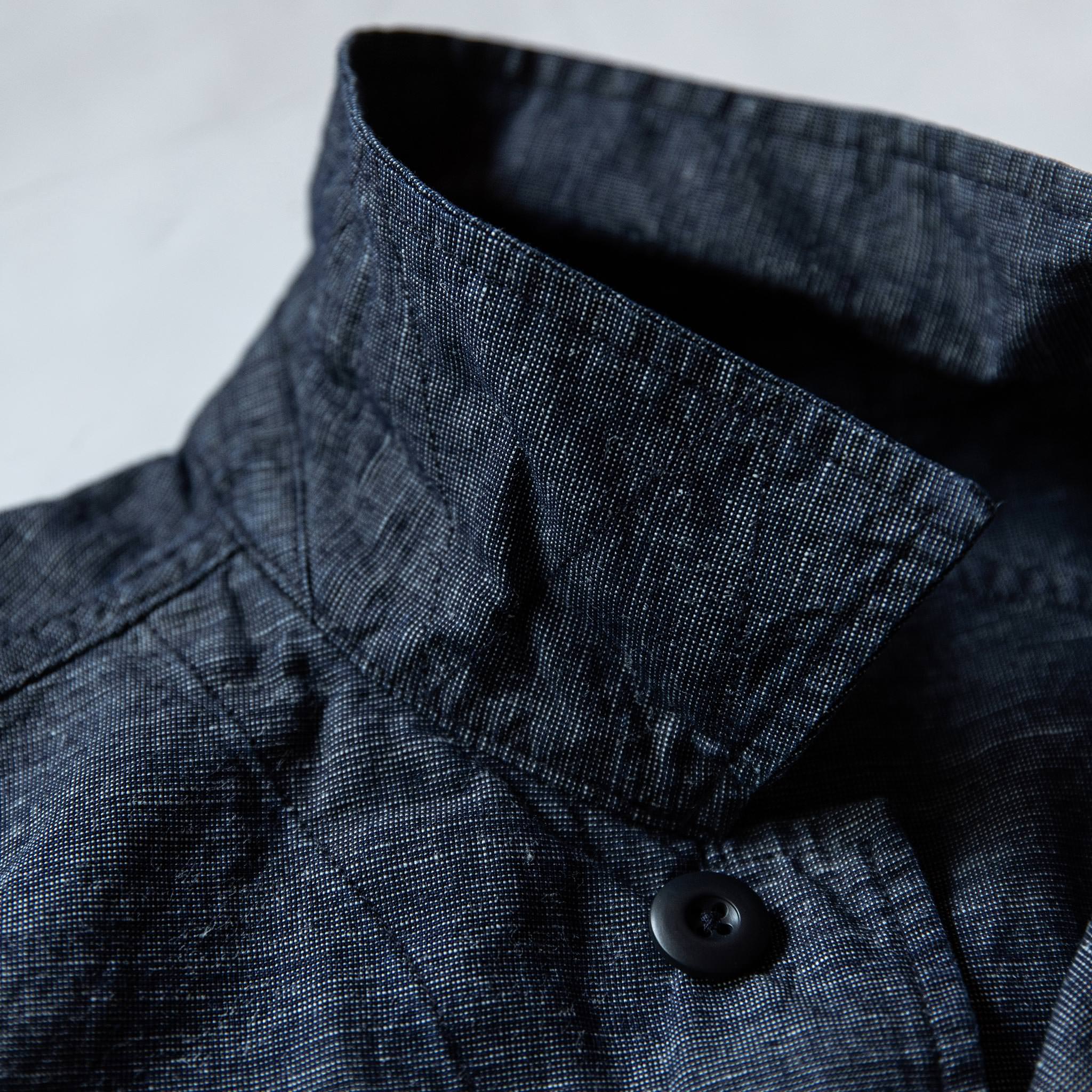 The BDU Shirt Jacket in Indigo Slub - Image 9
