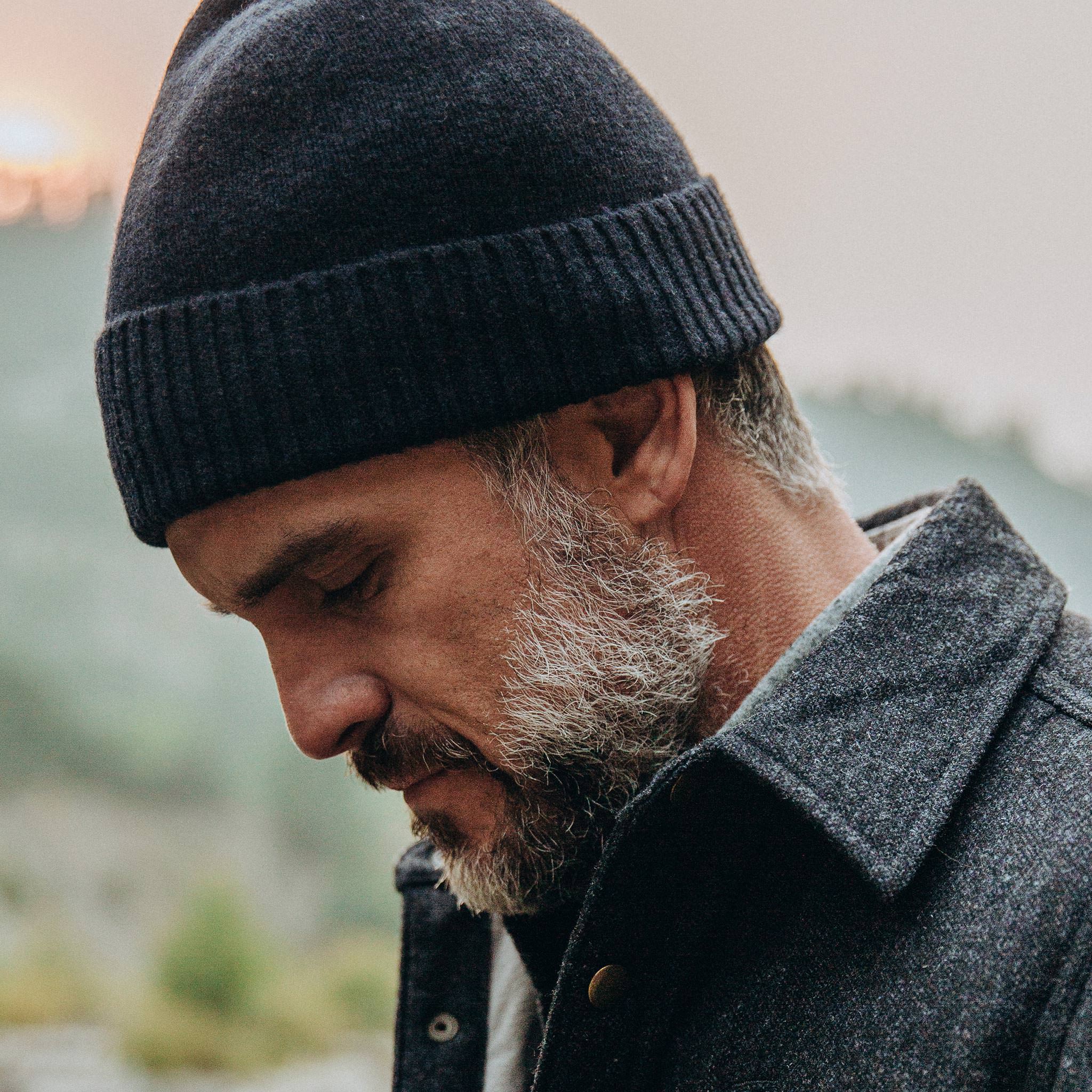 The Beanie in Navy Baby Yak - Image 3
