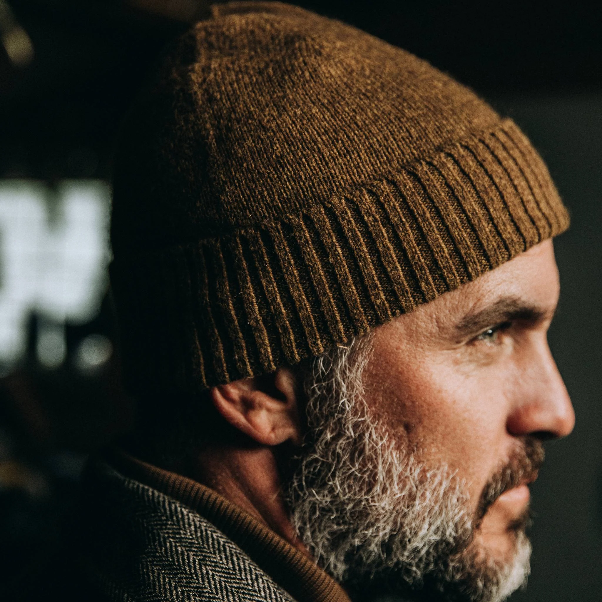 The Beanie in Ochre Baby Yak - Image 3