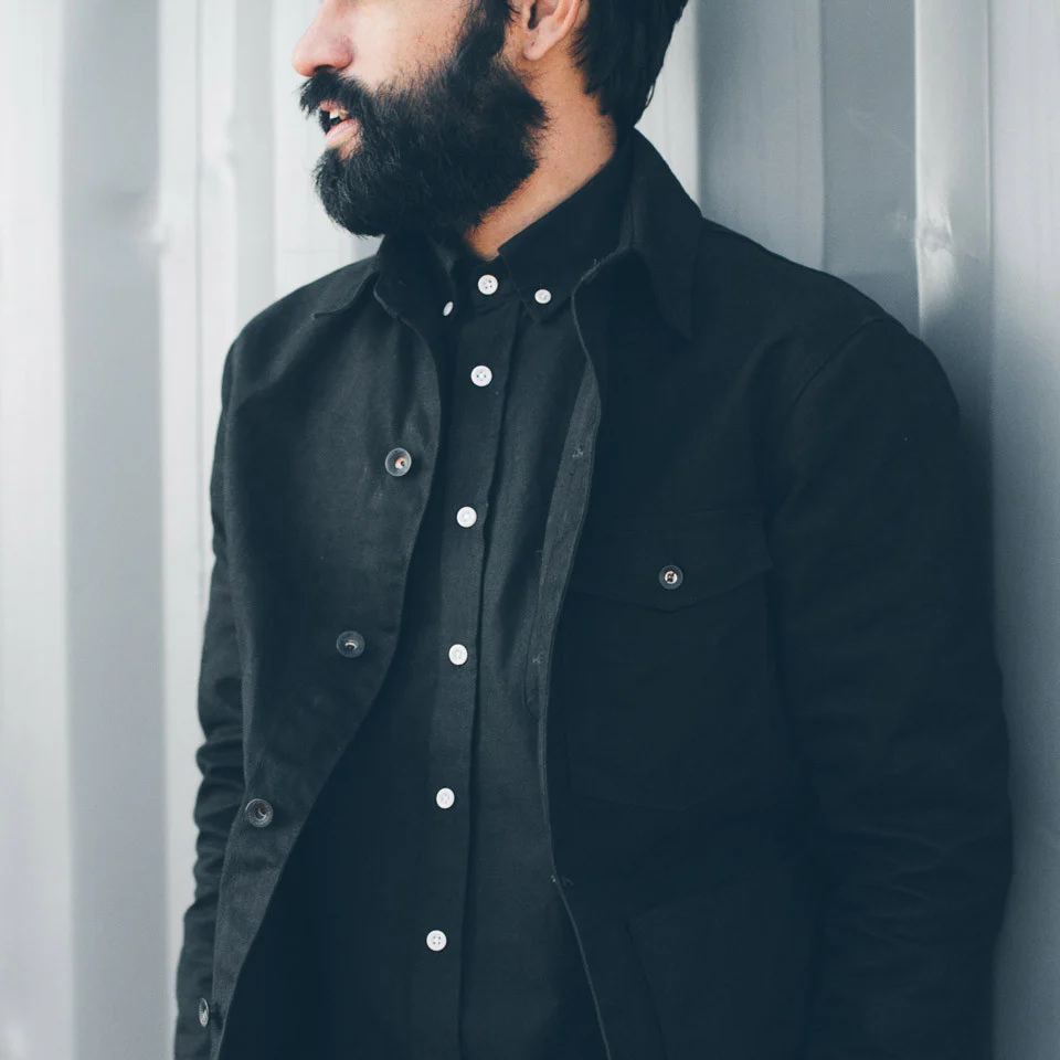 The Project Jacket in Black Water Repellent Canvas - Image 5