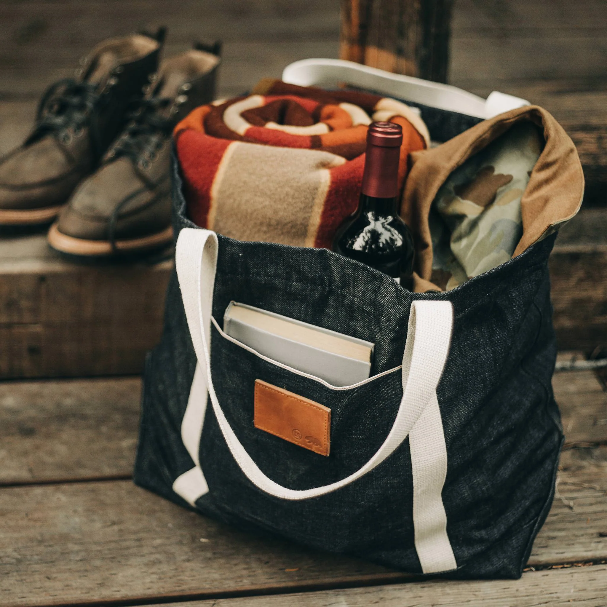 The Boat Tote in Cone Mills Reserve Selvage - Image 2