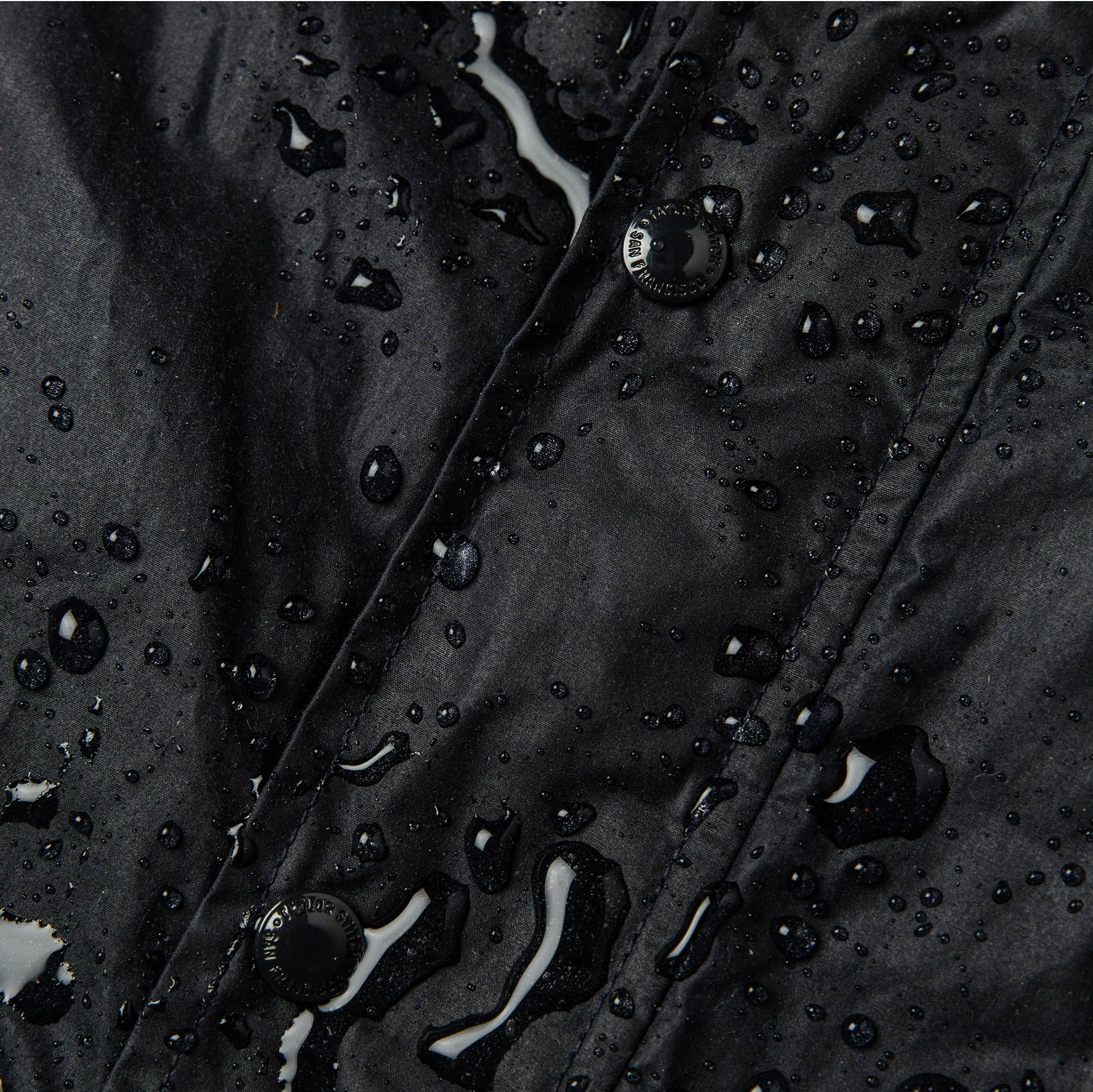 The Bomber Jacket in Waxed Navy - Image 8