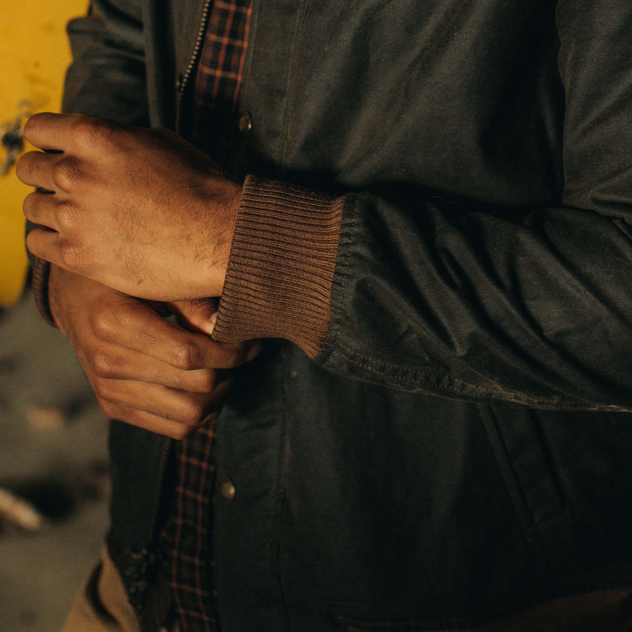The Bomber Jacket in Bark EverWax - Image 4