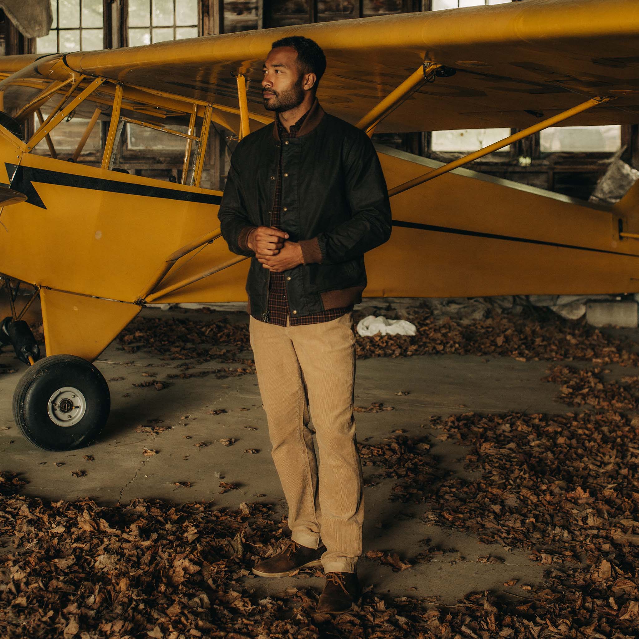 The Bomber Jacket in Bark EverWax - Image 5