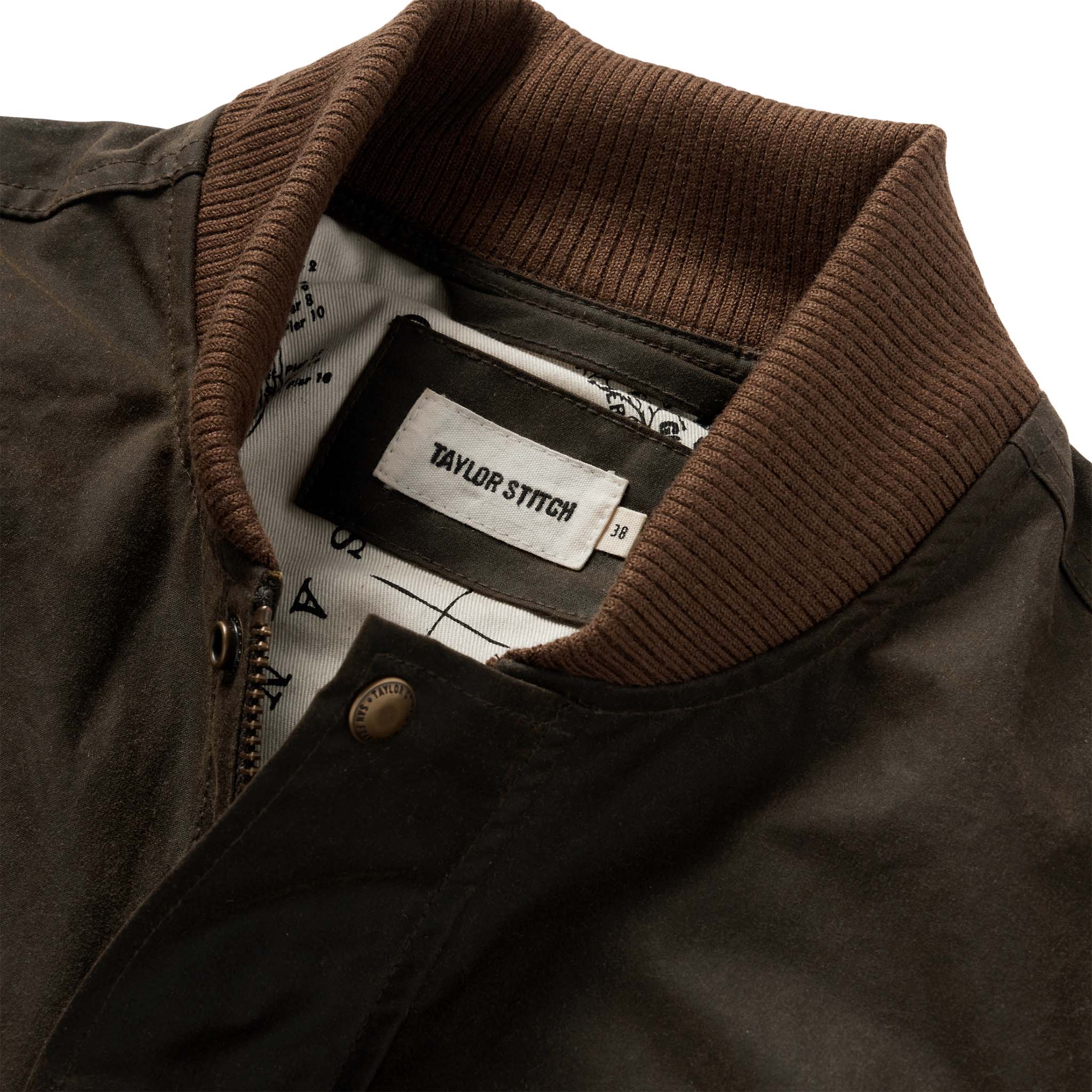The Bomber Jacket in Bark EverWax - Image 6