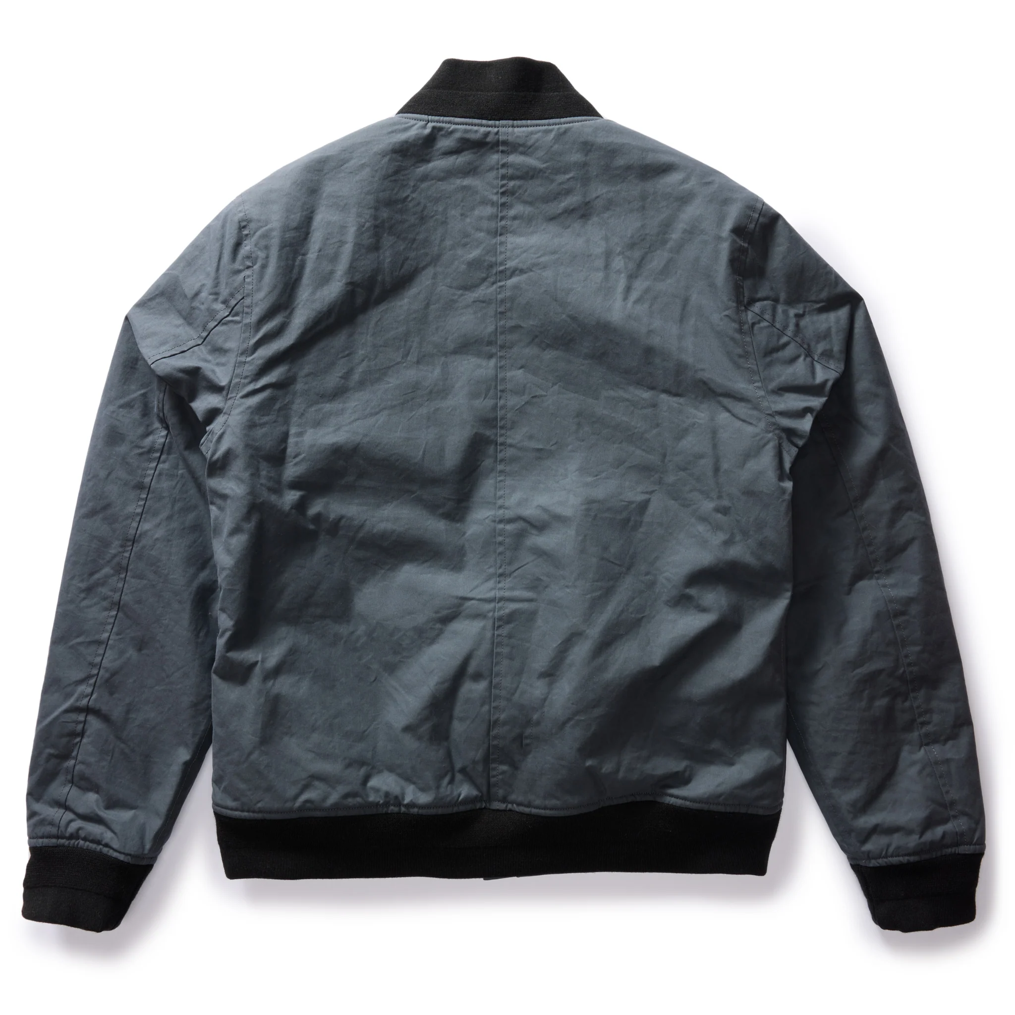 The Bomber Jacket in Charcoal Dry Wax - Image 9