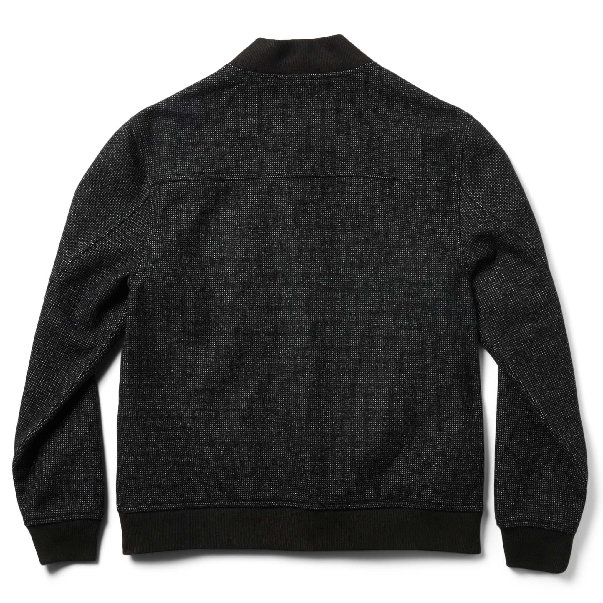 The Bomber Jacket in Charcoal Wool - Image 8