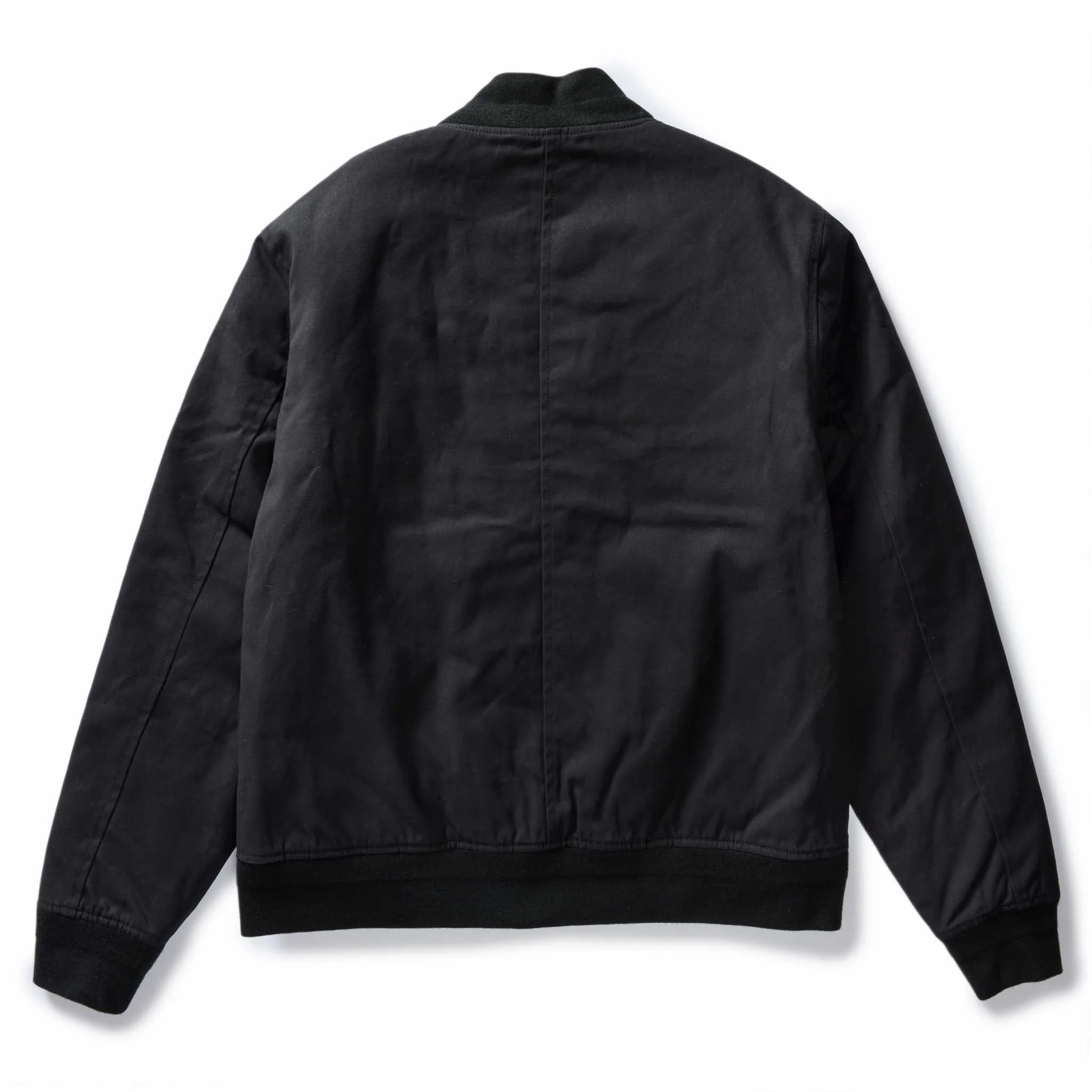 The Insulated Bomber Jacket in Coal Dry Wax - Image 7