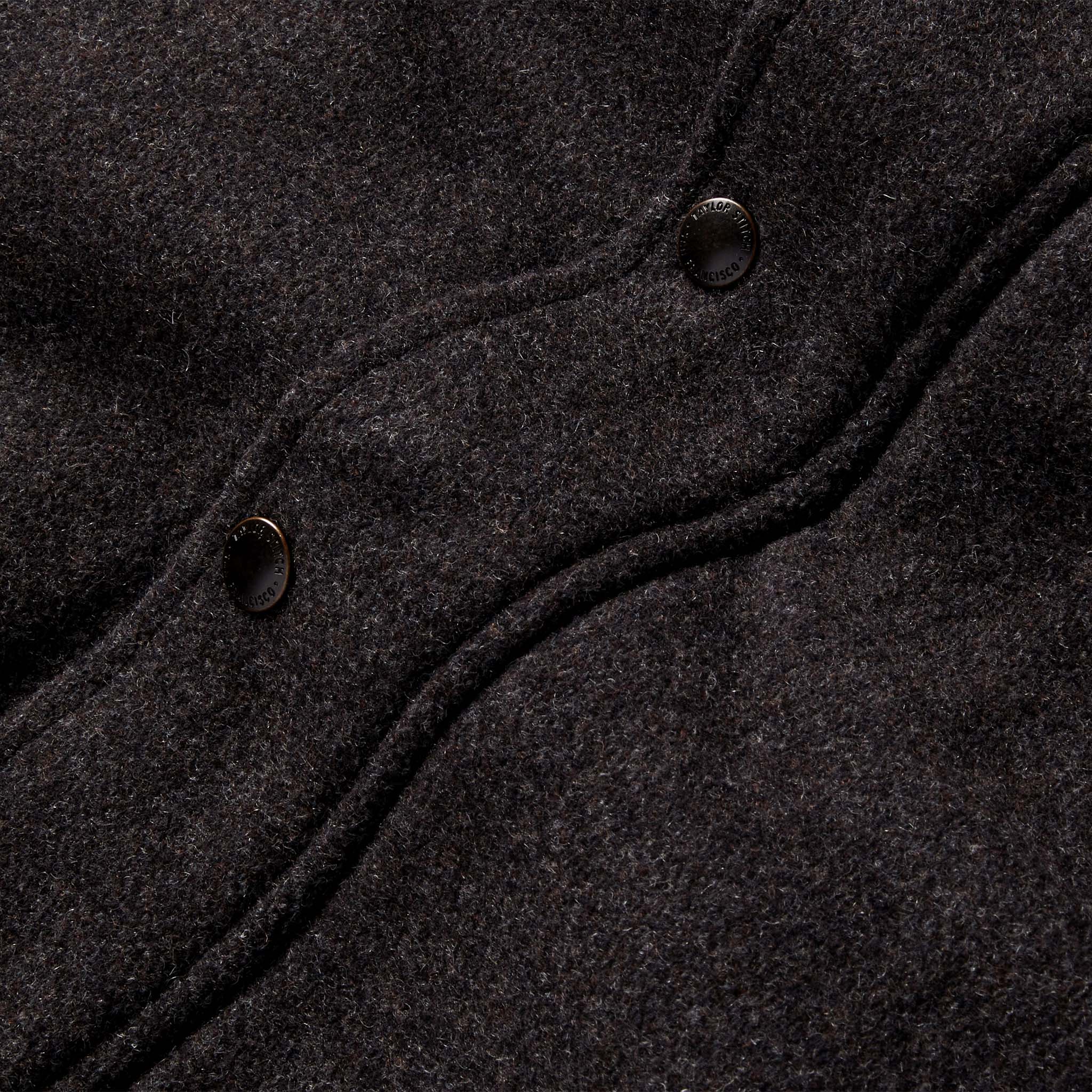 The Bomber Jacket in Espresso Marl Wool - Image 9